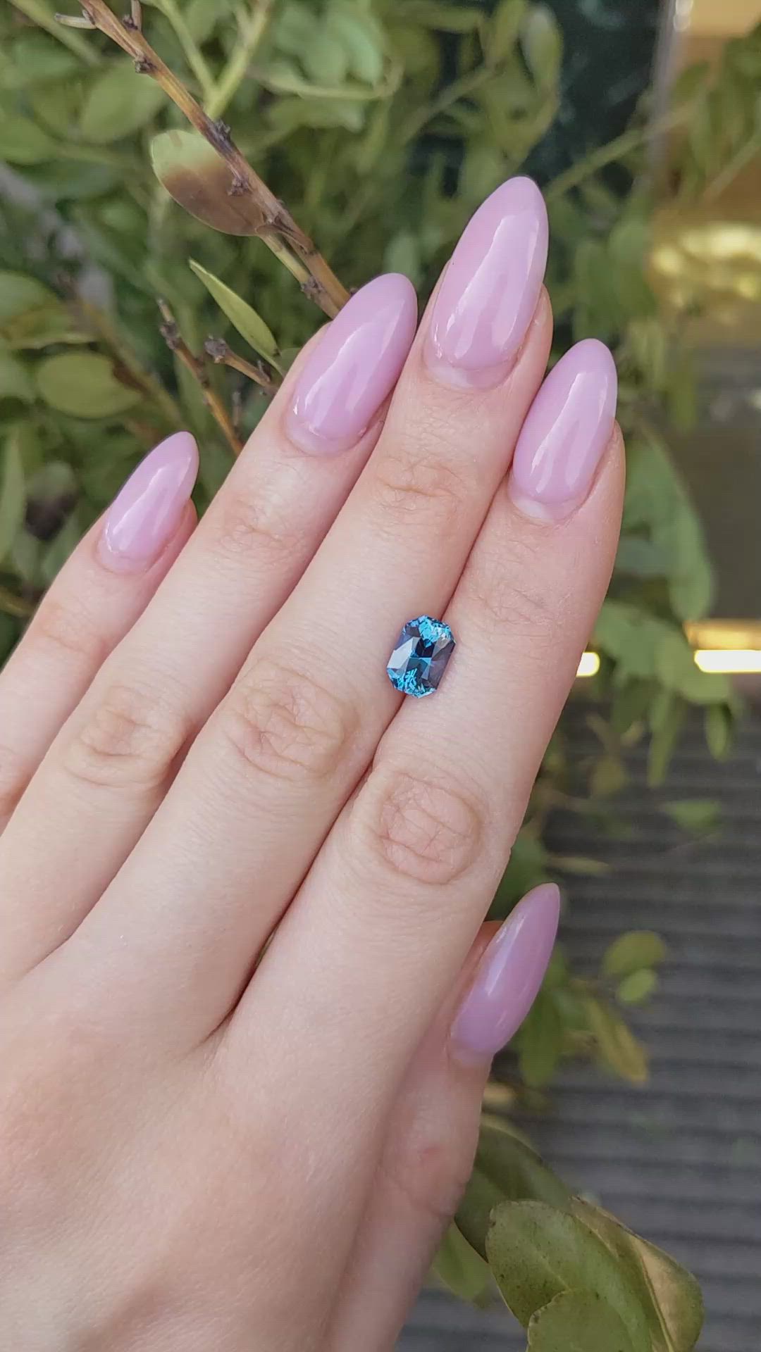 2.39 Ct. Blue Sapphire from Ceylon (Sri Lanka) Size Video