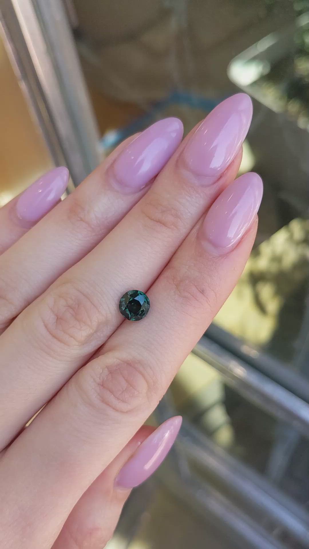 2.13 Ct. Green Sapphire from Madagascar Size Video