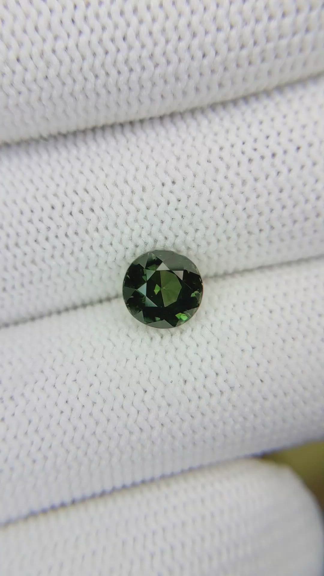 2.13 Ct. Green Sapphire from Madagascar Size Video
