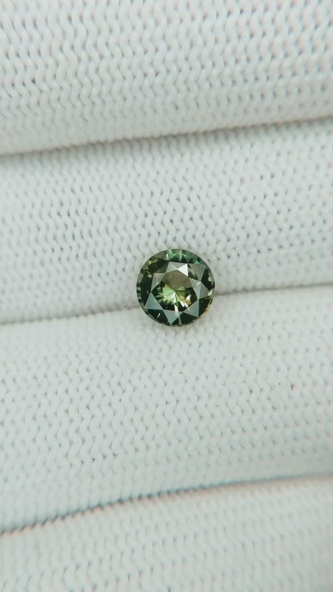 1.53 Ct. Green Sapphire from Madagascar Size Video