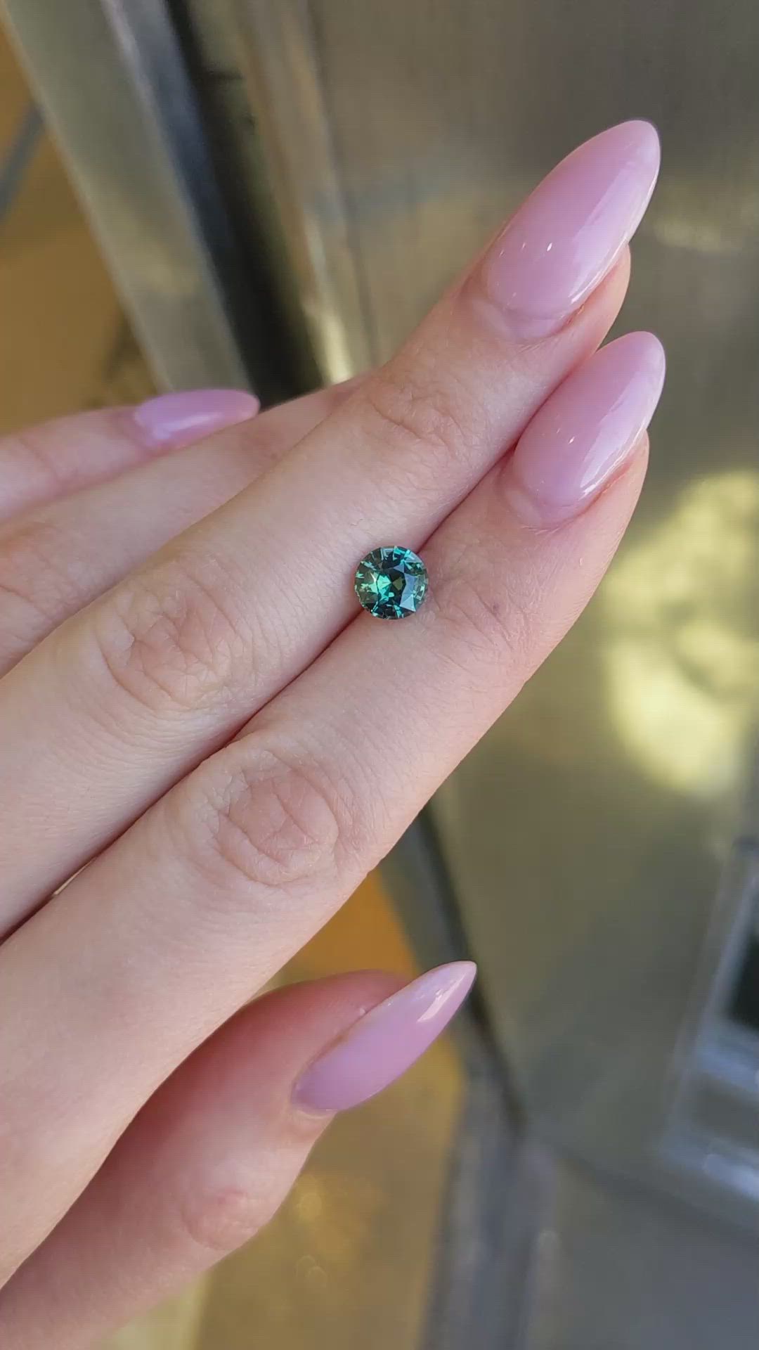 1.53 Ct. Green Sapphire from Madagascar Size Video