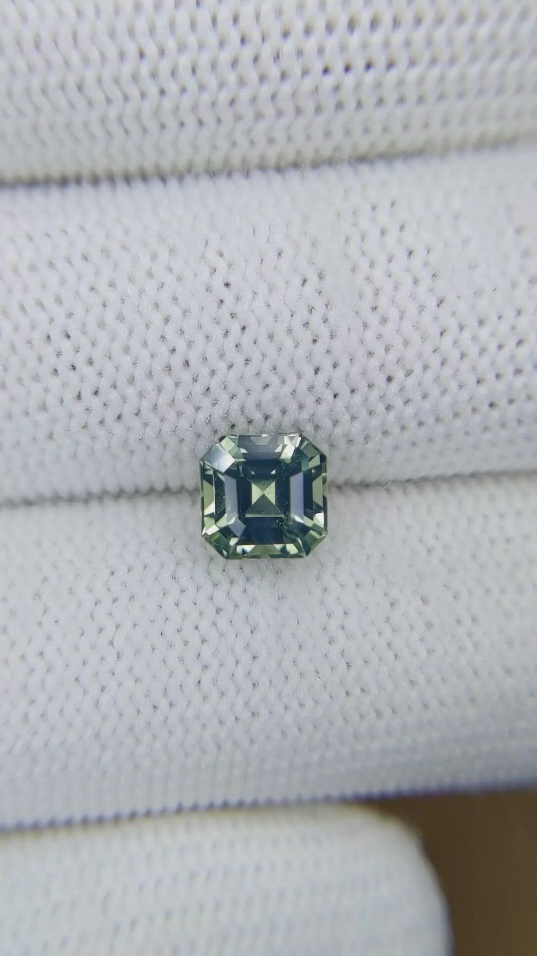 2.05 Ct. Bluish Green Sapphire from Madagascar Size Video