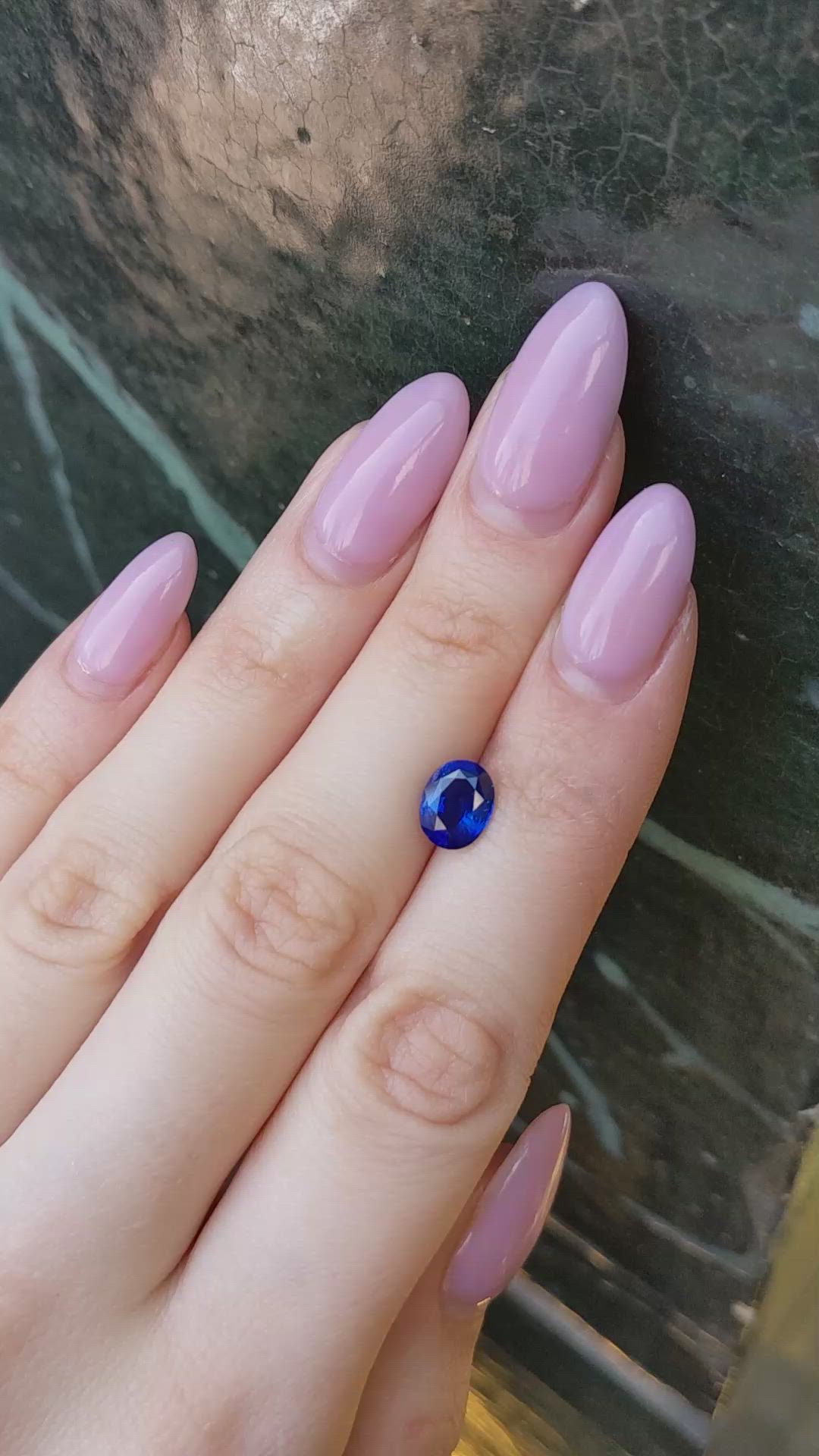 2.00 Ct. Blue Sapphire from Ceylon (Sri Lanka) Size Video