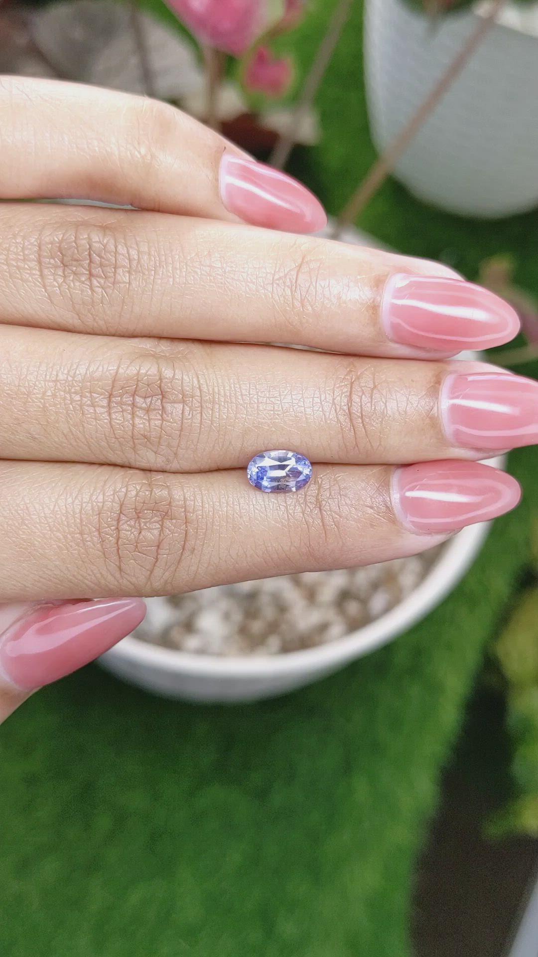 1.28 Ct. Blue Sapphire from Ceylon (Sri Lanka) Size Video