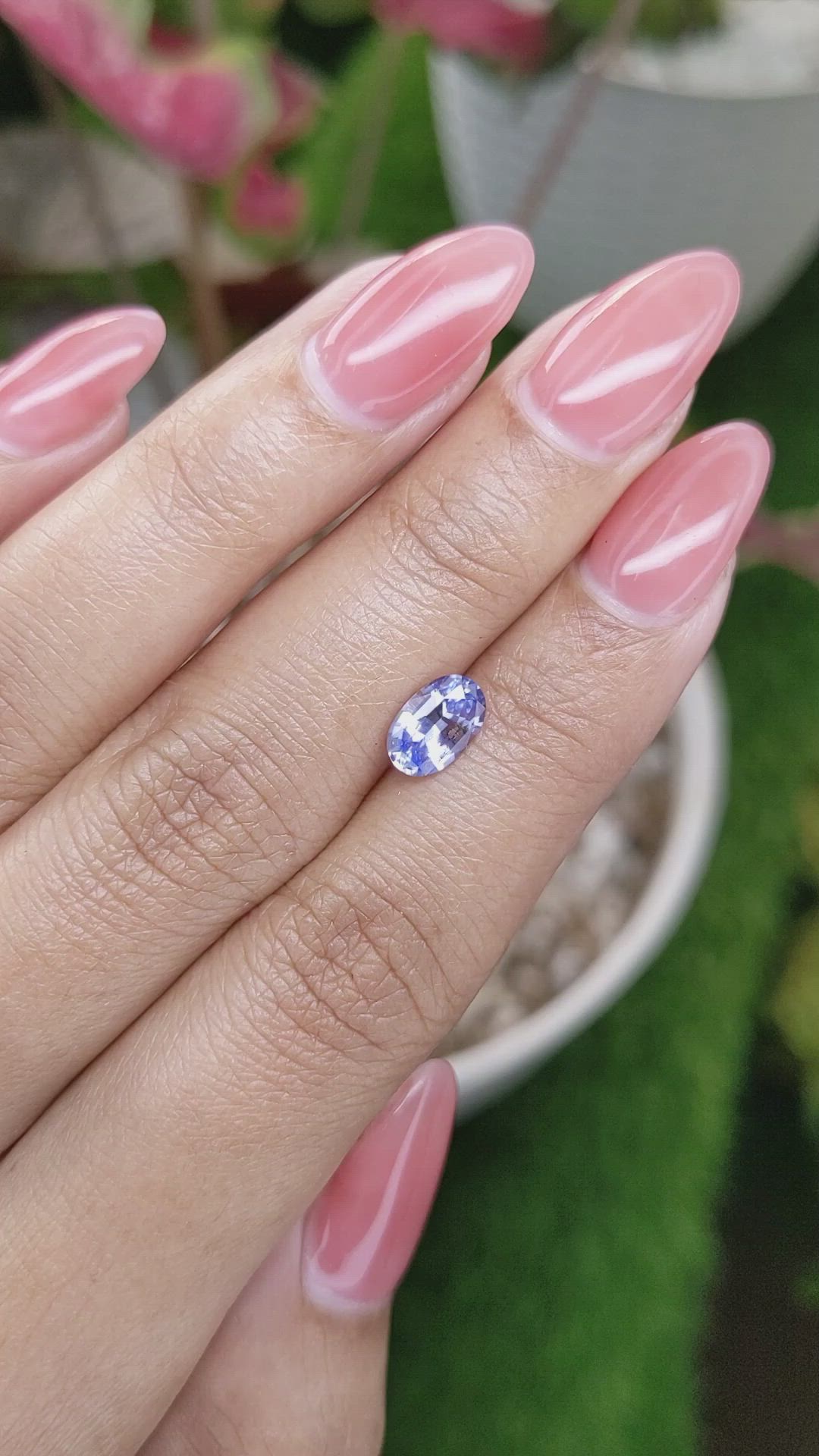 1.28 Ct. Blue Sapphire from Ceylon (Sri Lanka) Size Video