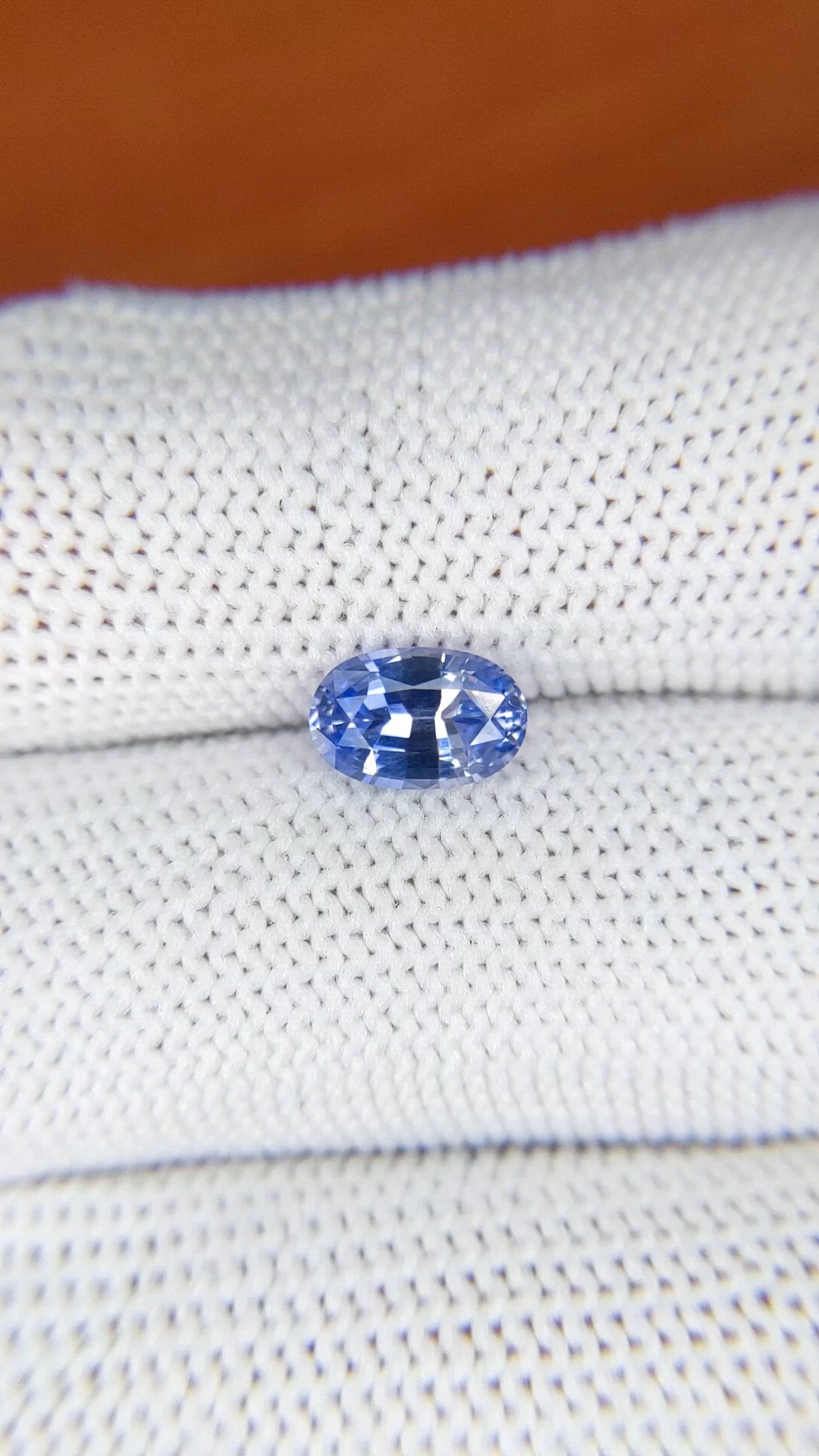 1.28 Ct. Blue Sapphire from Ceylon (Sri Lanka) Size Video