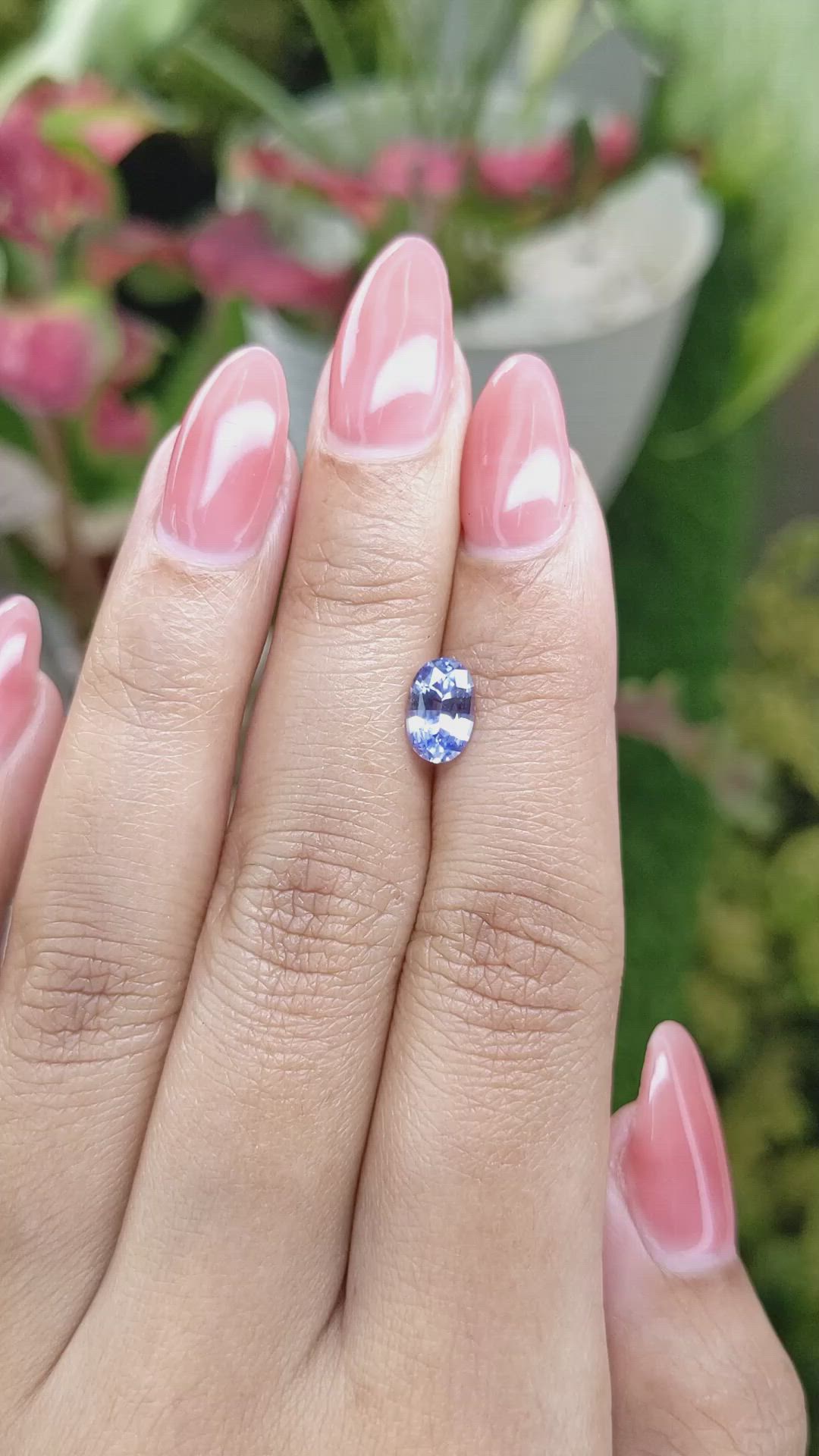 1.28 Ct. Blue Sapphire from Ceylon (Sri Lanka) Size Video