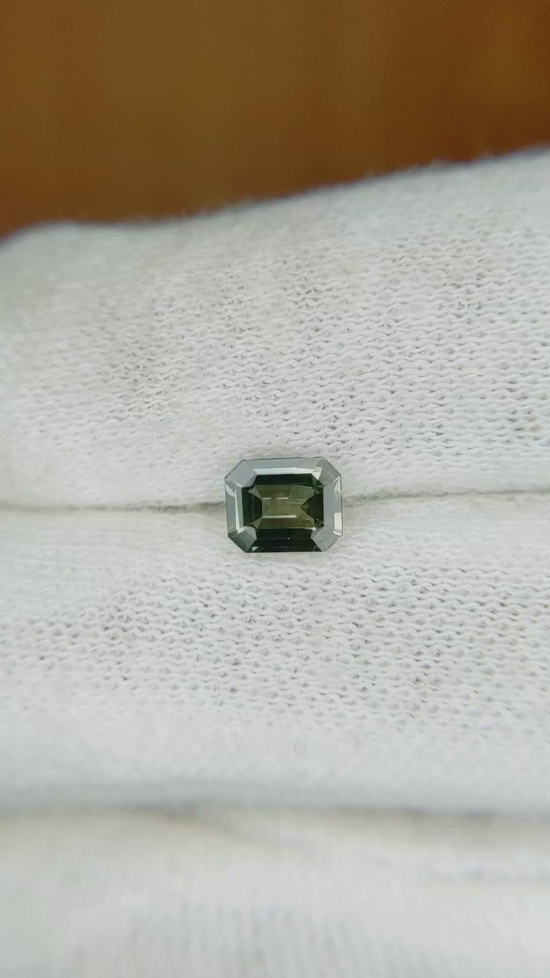 0.83 Ct. Bluish Green Sapphire from Ceylon (Sri Lanka) Size Video