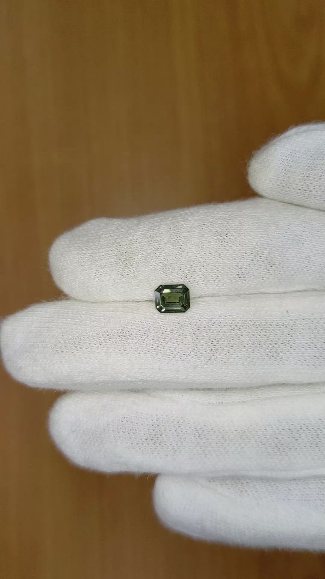 0.83 Ct. Bluish Green Sapphire from Ceylon (Sri Lanka) Size Video