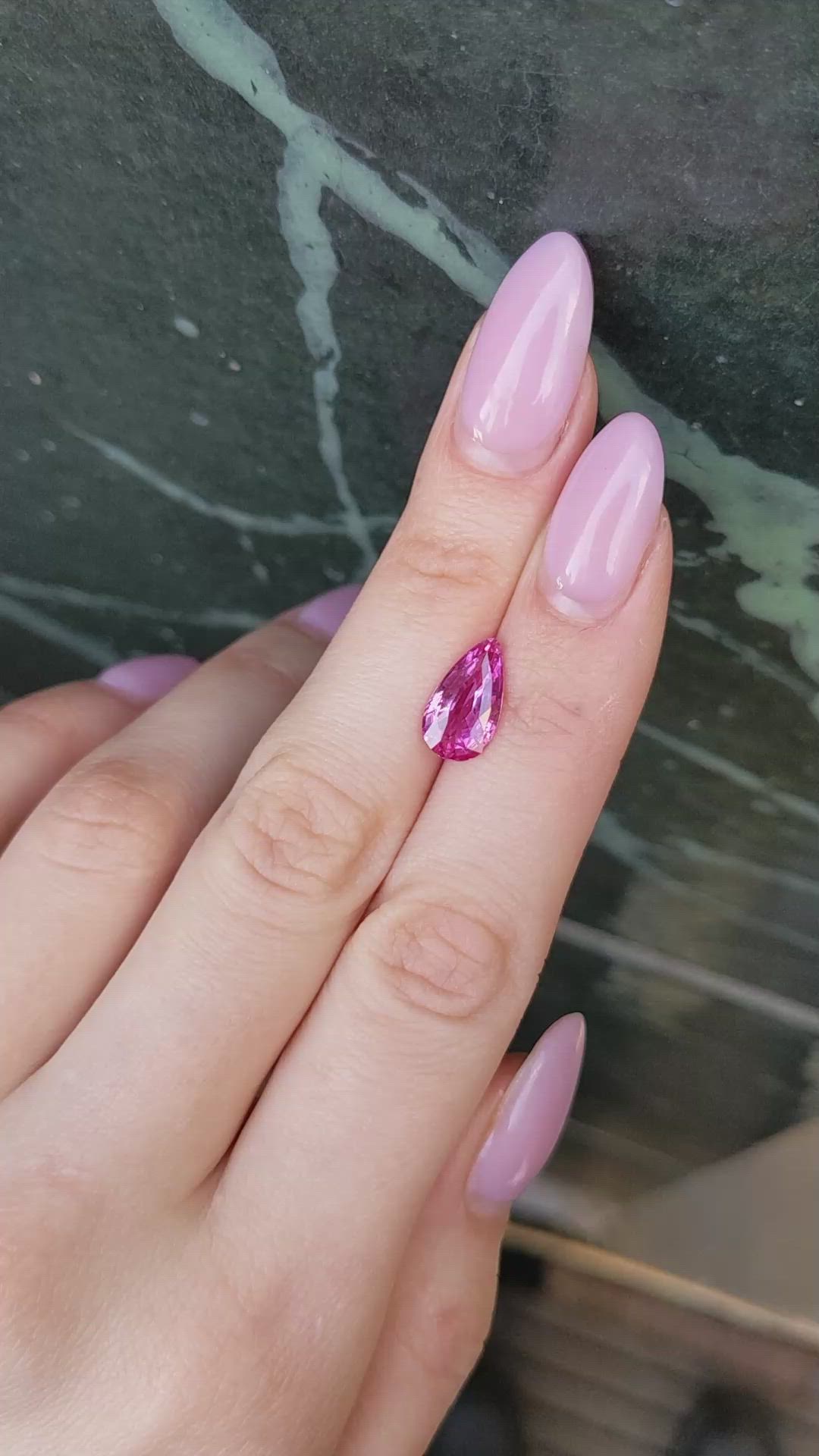 3.03 Ct. Pink Sapphire from Ceylon (Sri Lanka) Size Video