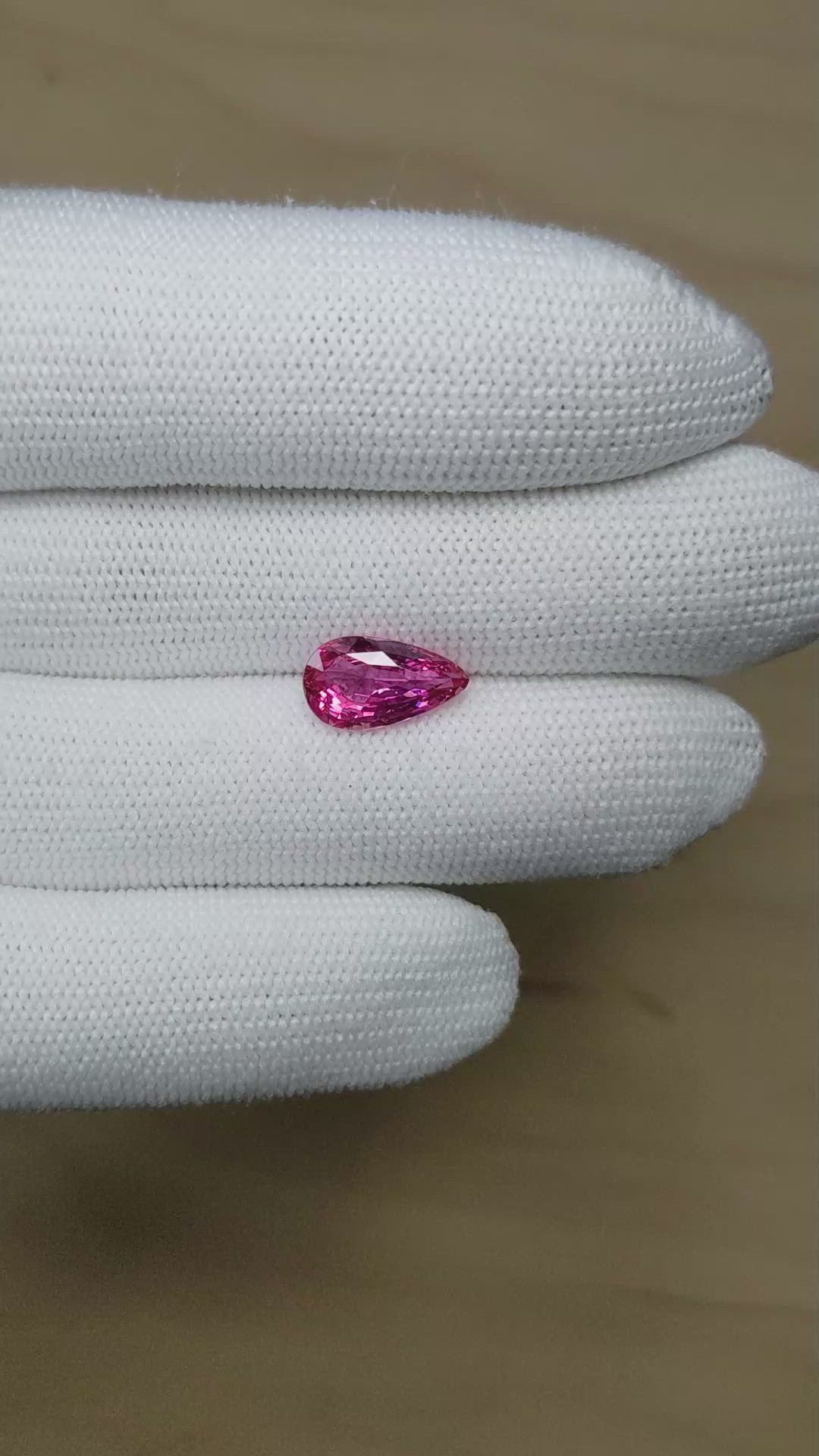 3.03 Ct. Pink Sapphire from Ceylon (Sri Lanka) Size Video