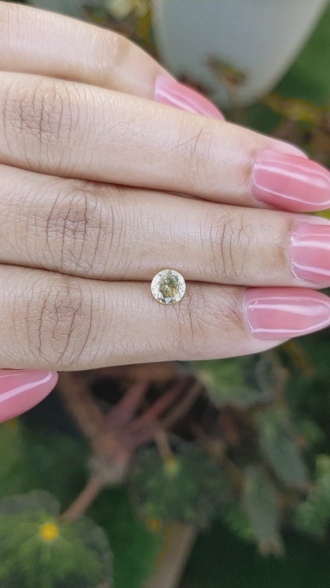 0.83 Ct. Yellow Sapphire from Ceylon (Sri Lanka) Size Video