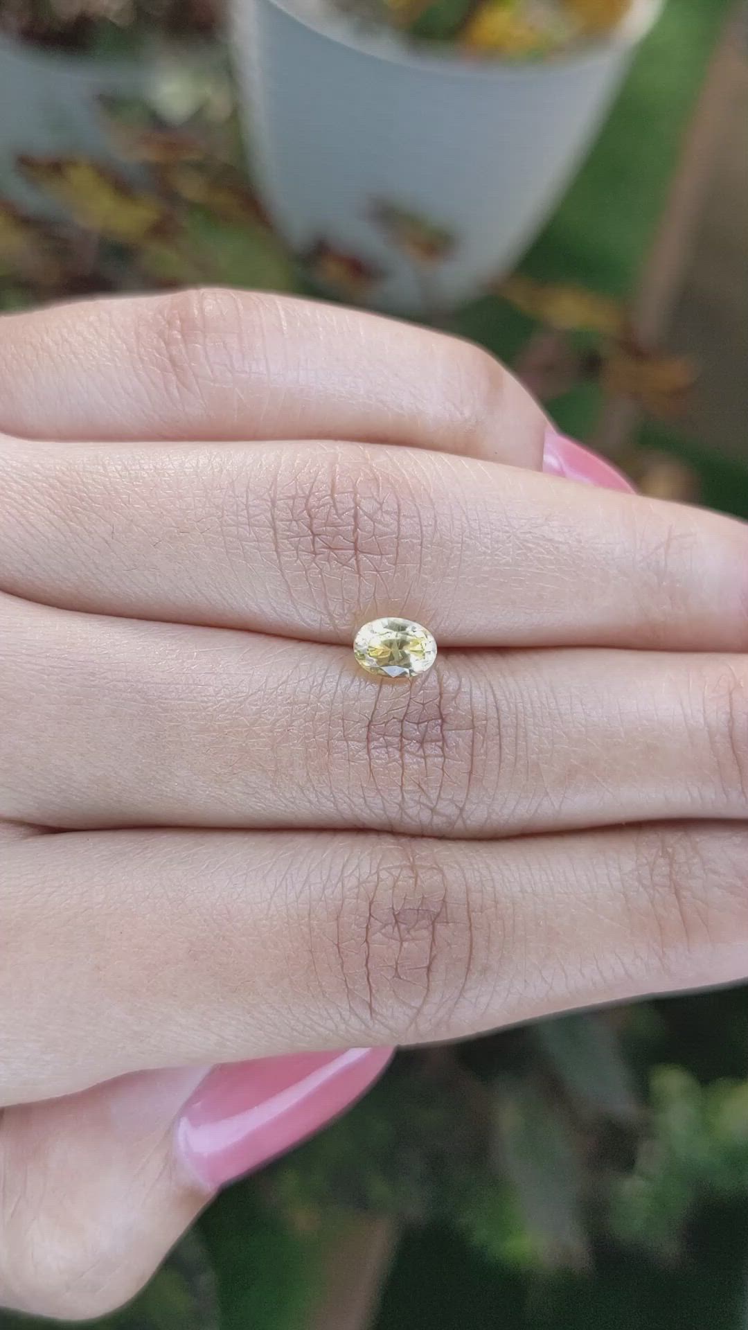 1.05 Ct. Yellow Sapphire from Ceylon (Sri Lanka) Size Video