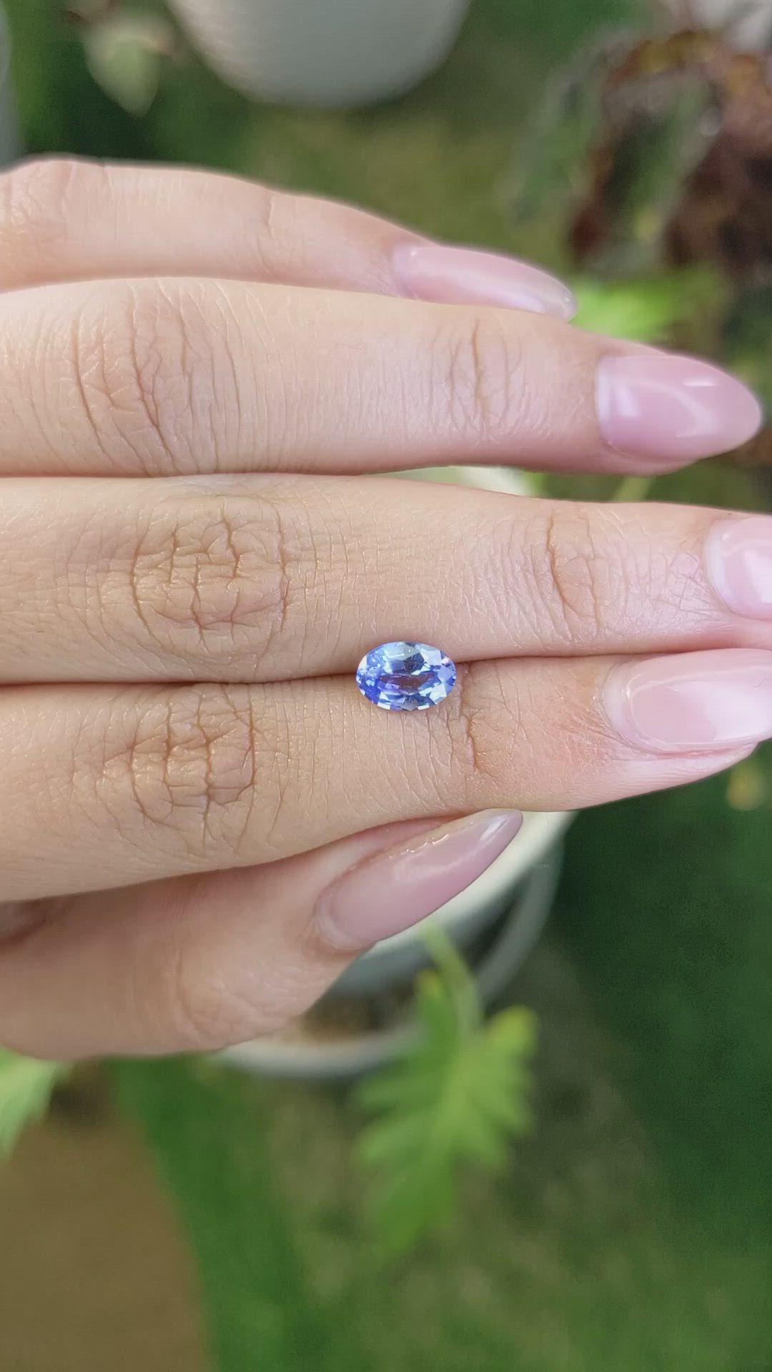 1.15 Ct. Blue Sapphire from Ceylon (Sri Lanka) Size Video