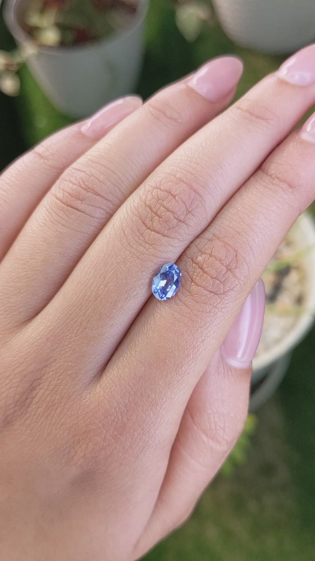 1.15 Ct. Blue Sapphire from Ceylon (Sri Lanka) Size Video