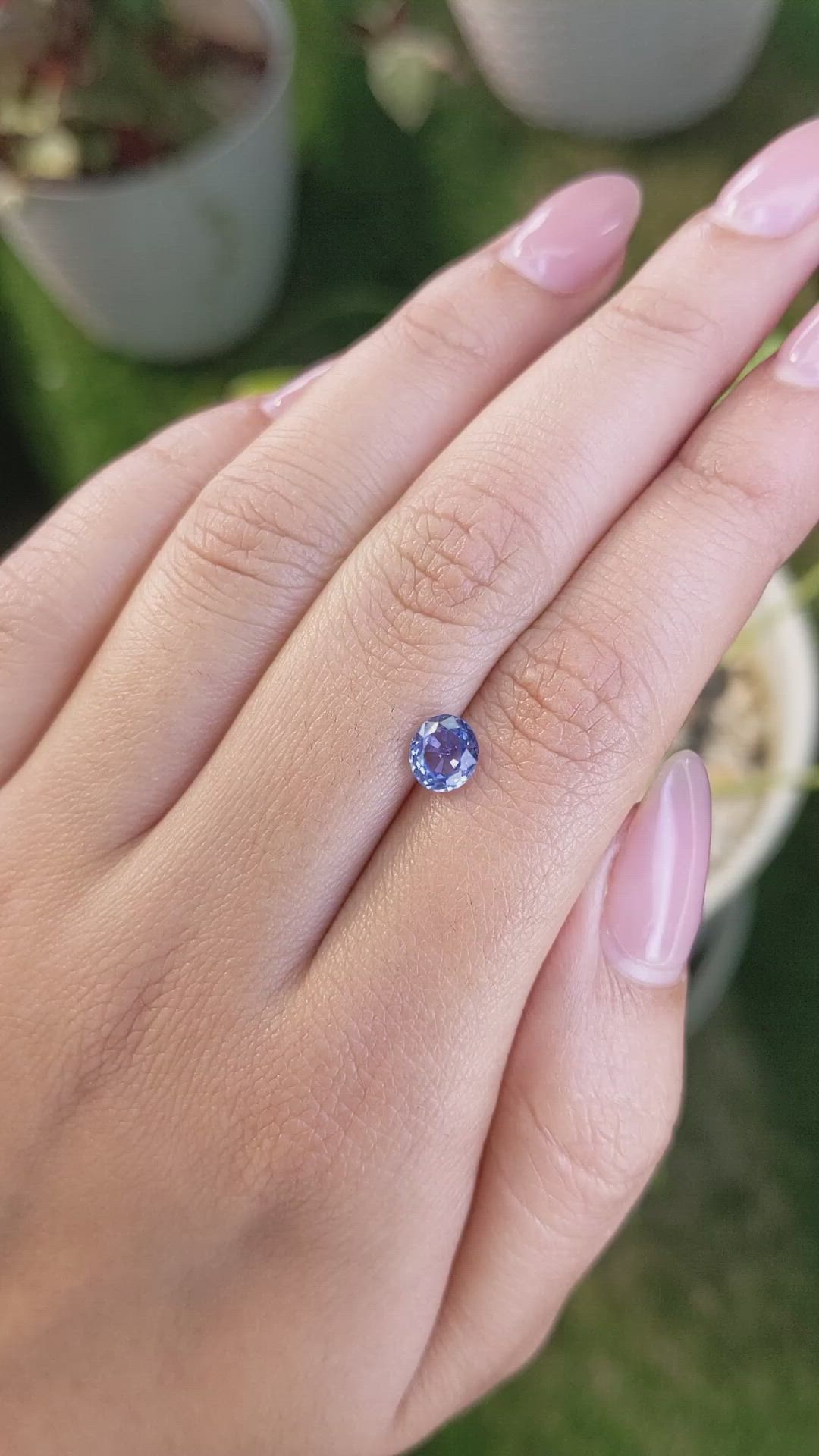 1.09 Ct. Blue Sapphire from Ceylon (Sri Lanka) Size Video