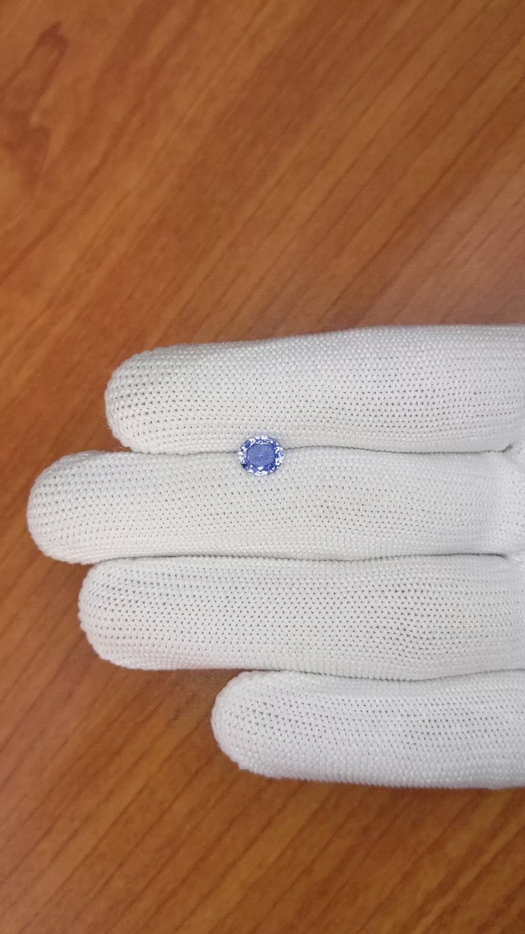 1.09 Ct. Blue Sapphire from Ceylon (Sri Lanka) Size Video