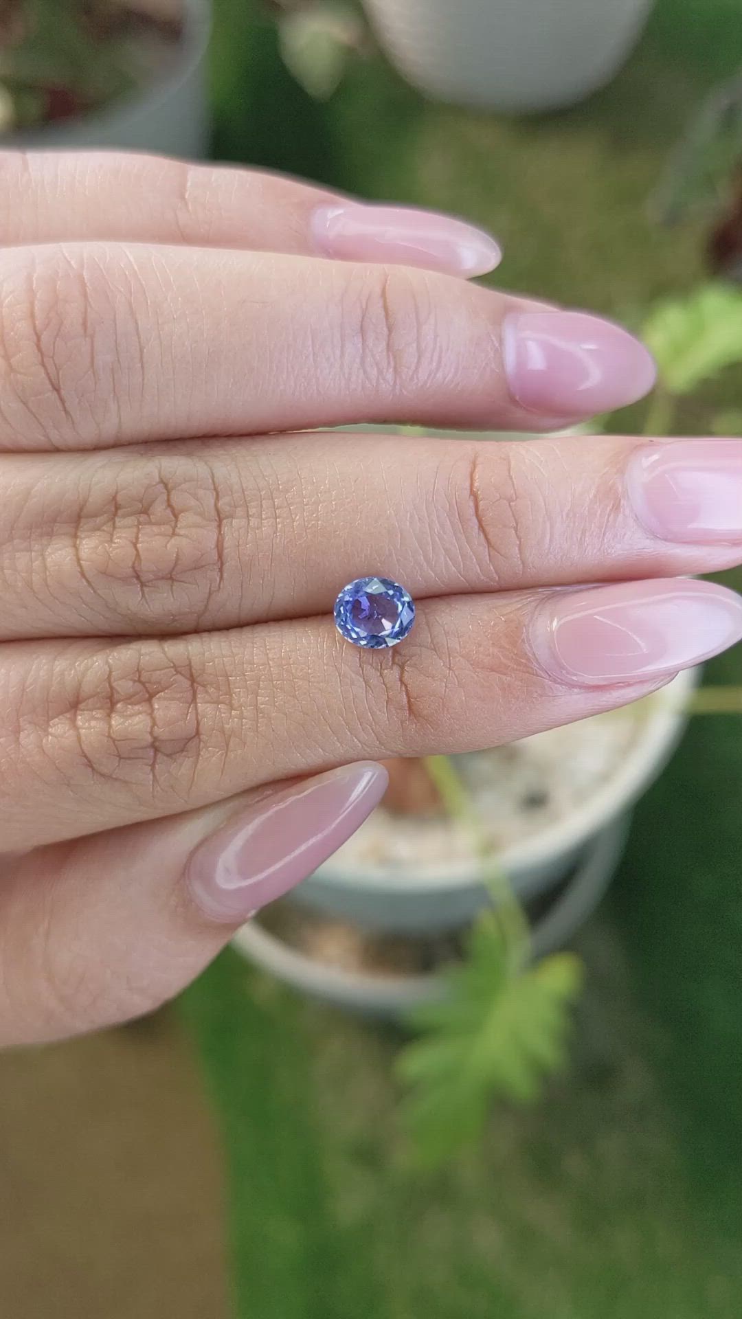 1.09 Ct. Blue Sapphire from Ceylon (Sri Lanka) Size Video