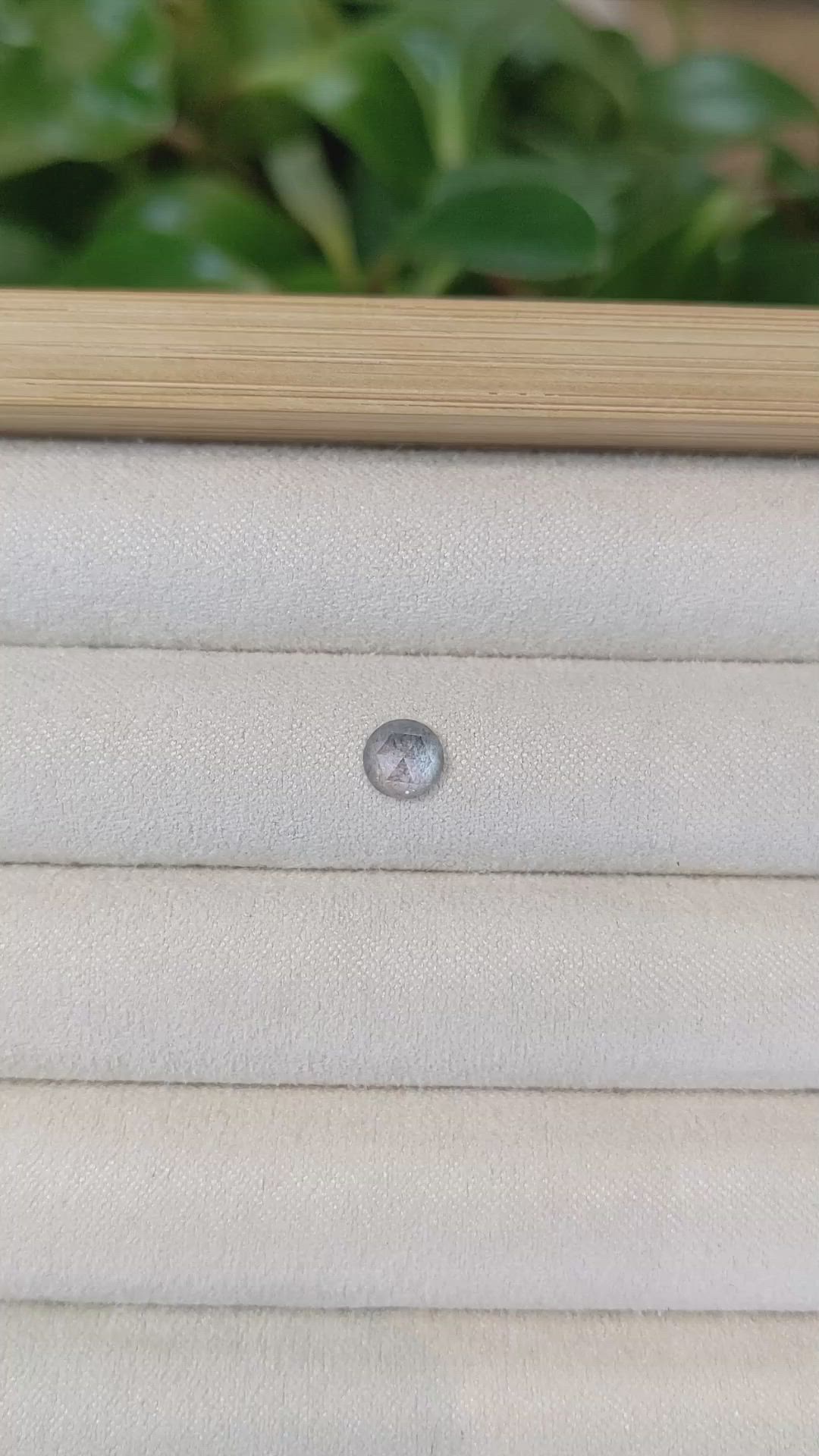 0.66 Ct. Blue Sapphire from Montana Size Video