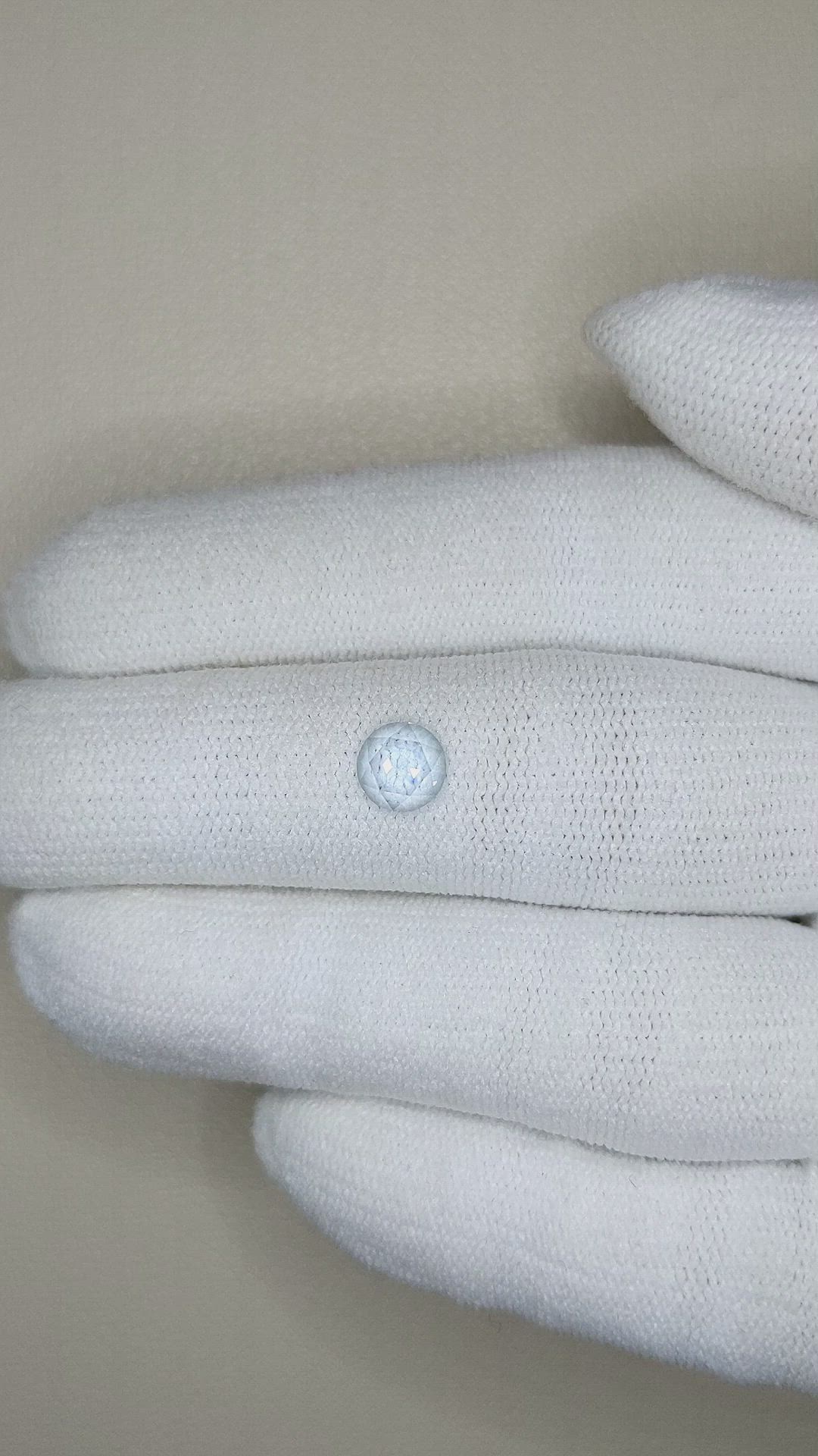0.66 Ct. Blue Sapphire from Montana Size Video