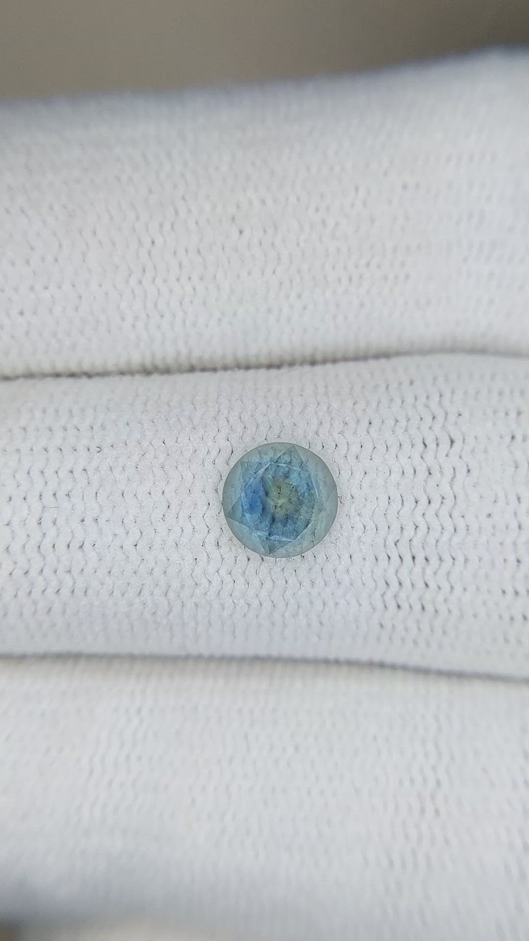 0.70 Ct. Greenish Blue Sapphire from Montana Size Video