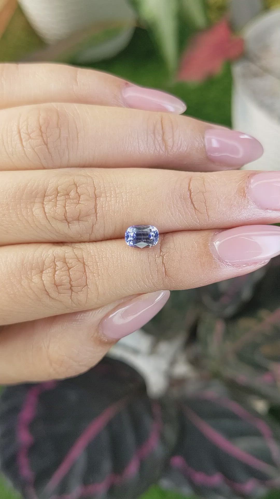 1.34 Ct. Blue Sapphire from Ceylon (Sri Lanka) Size Video