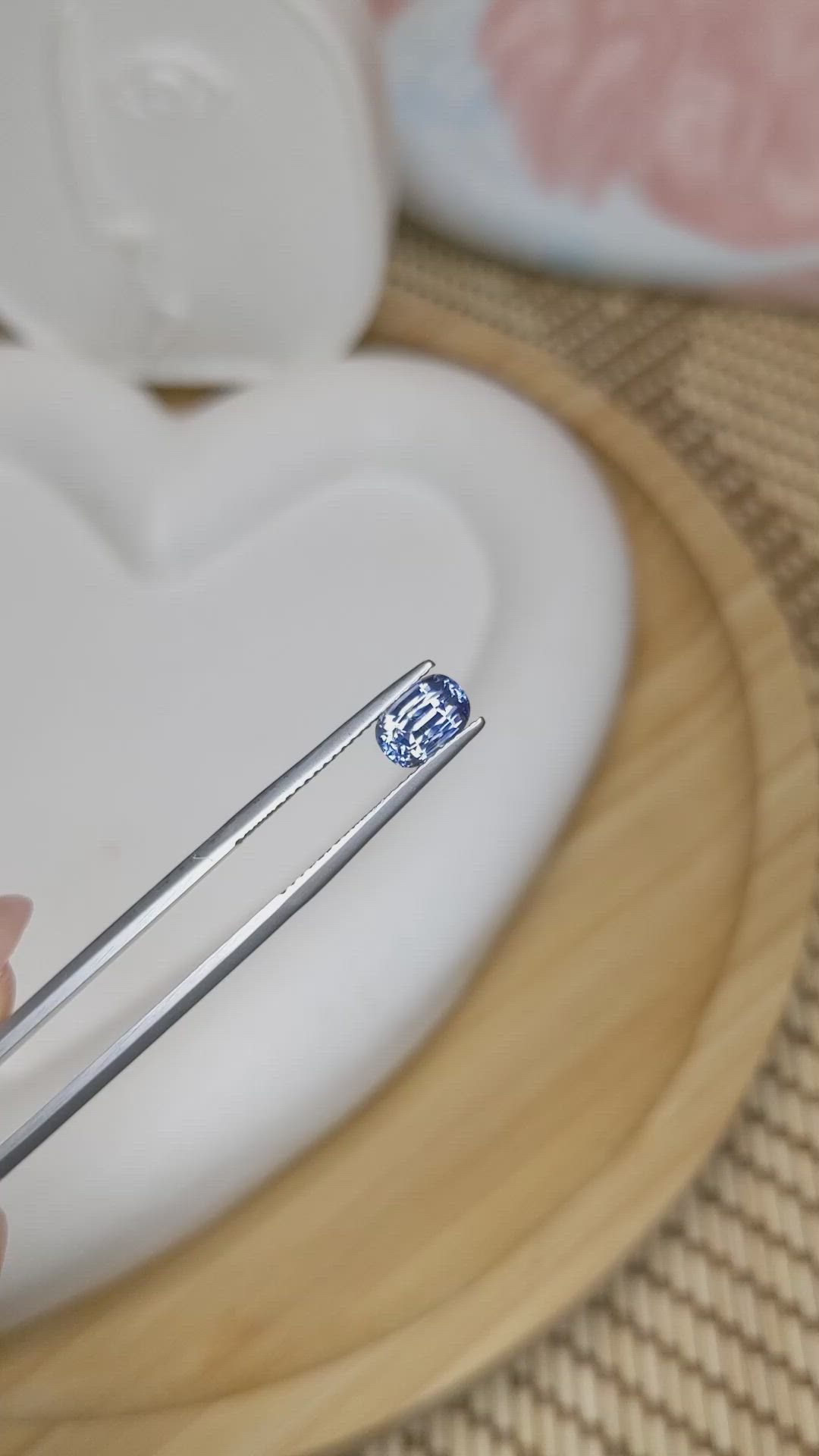 1.34 Ct. Blue Sapphire from Ceylon (Sri Lanka) Size Video