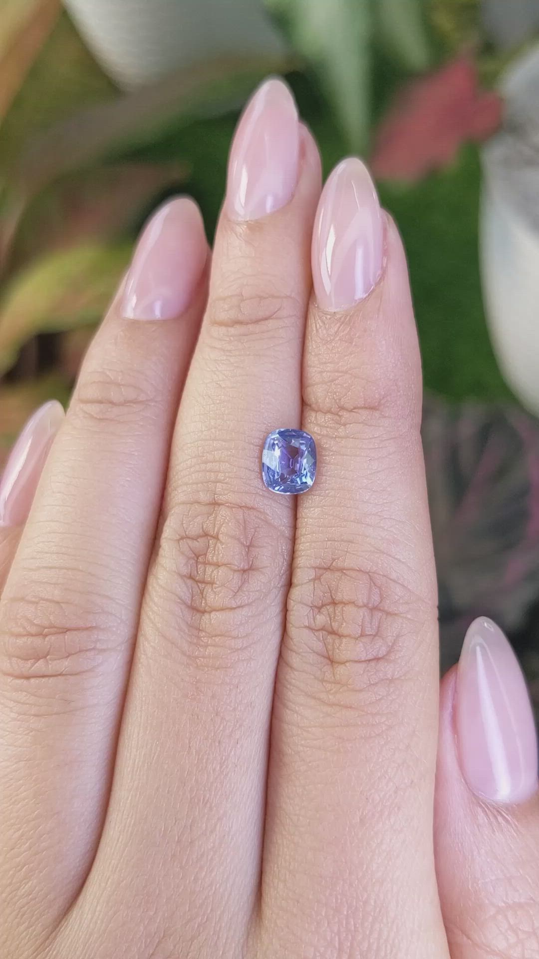 1.37 Ct. Blue Sapphire from Ceylon (Sri Lanka) Size Video