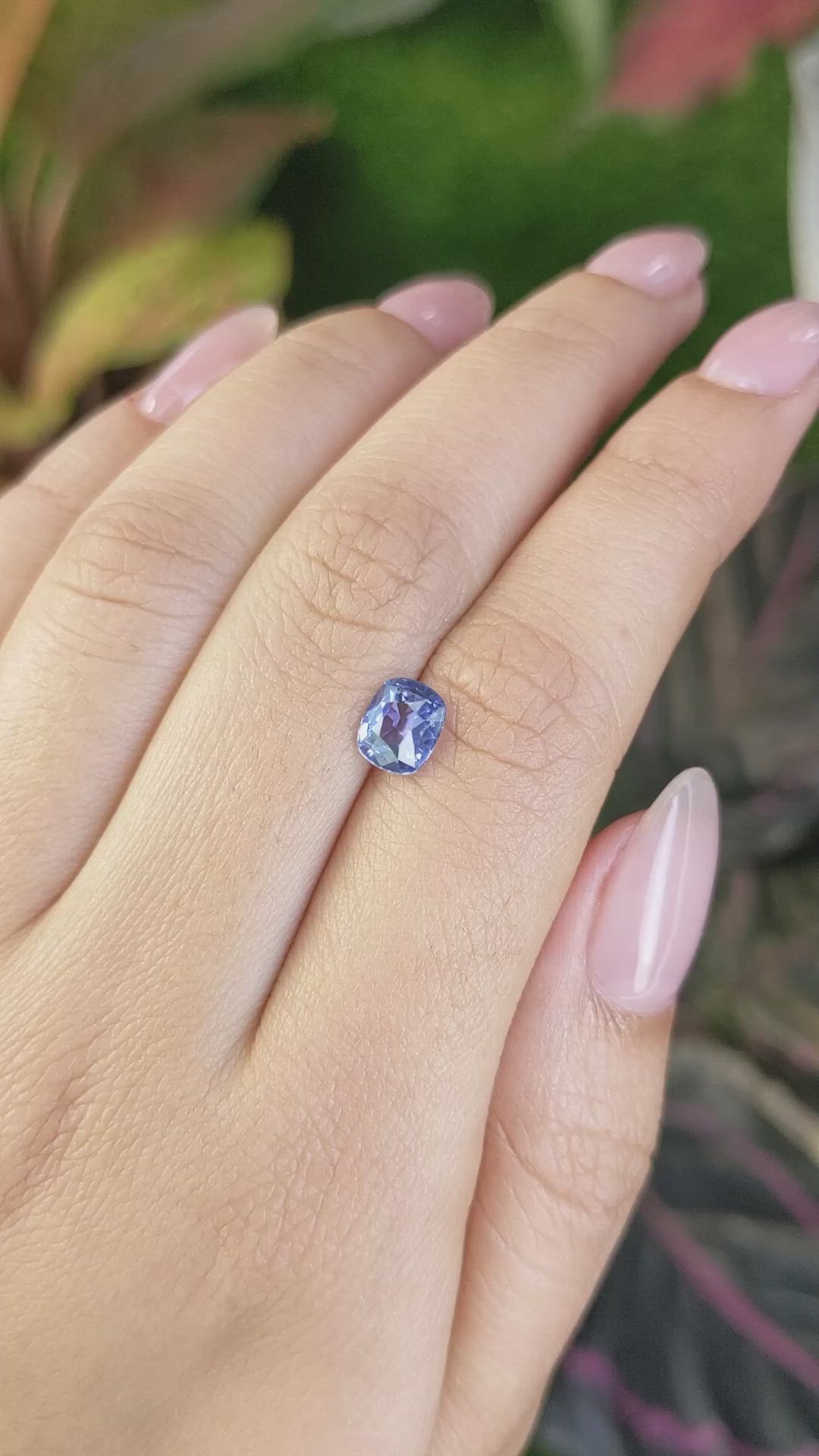 1.37 Ct. Blue Sapphire from Ceylon (Sri Lanka) Size Video