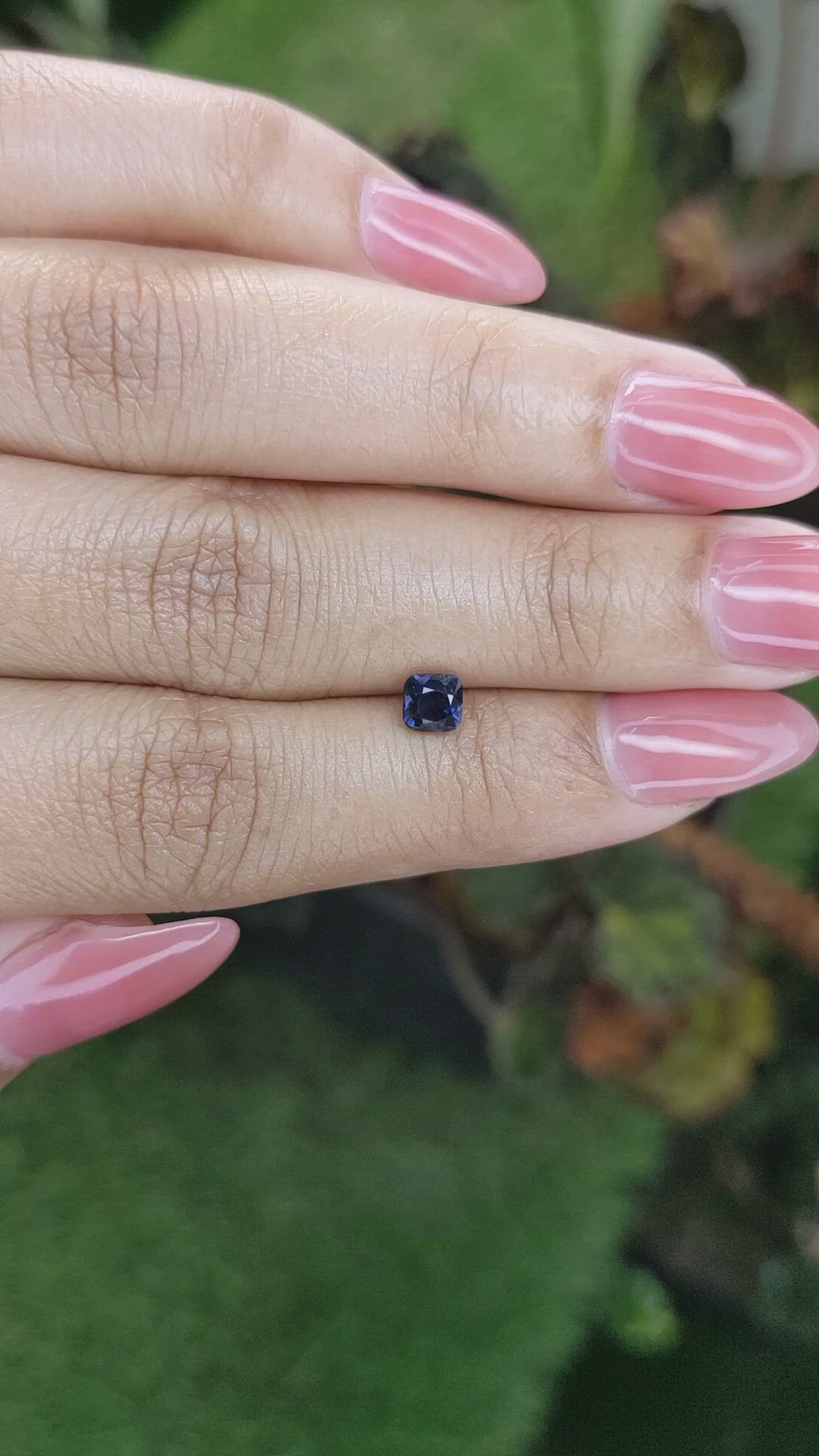 0.60 Ct. Blue Sapphire from Ceylon (Sri Lanka) Size Video