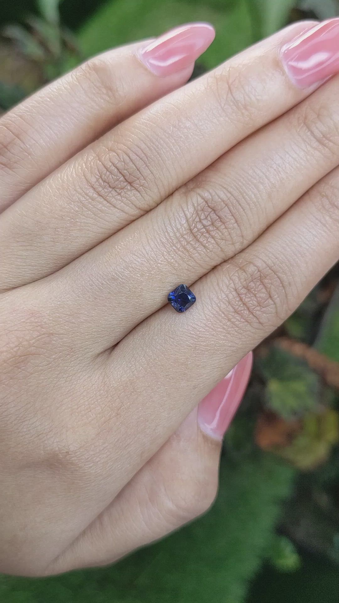 0.60 Ct. Blue Sapphire from Ceylon (Sri Lanka) Size Video