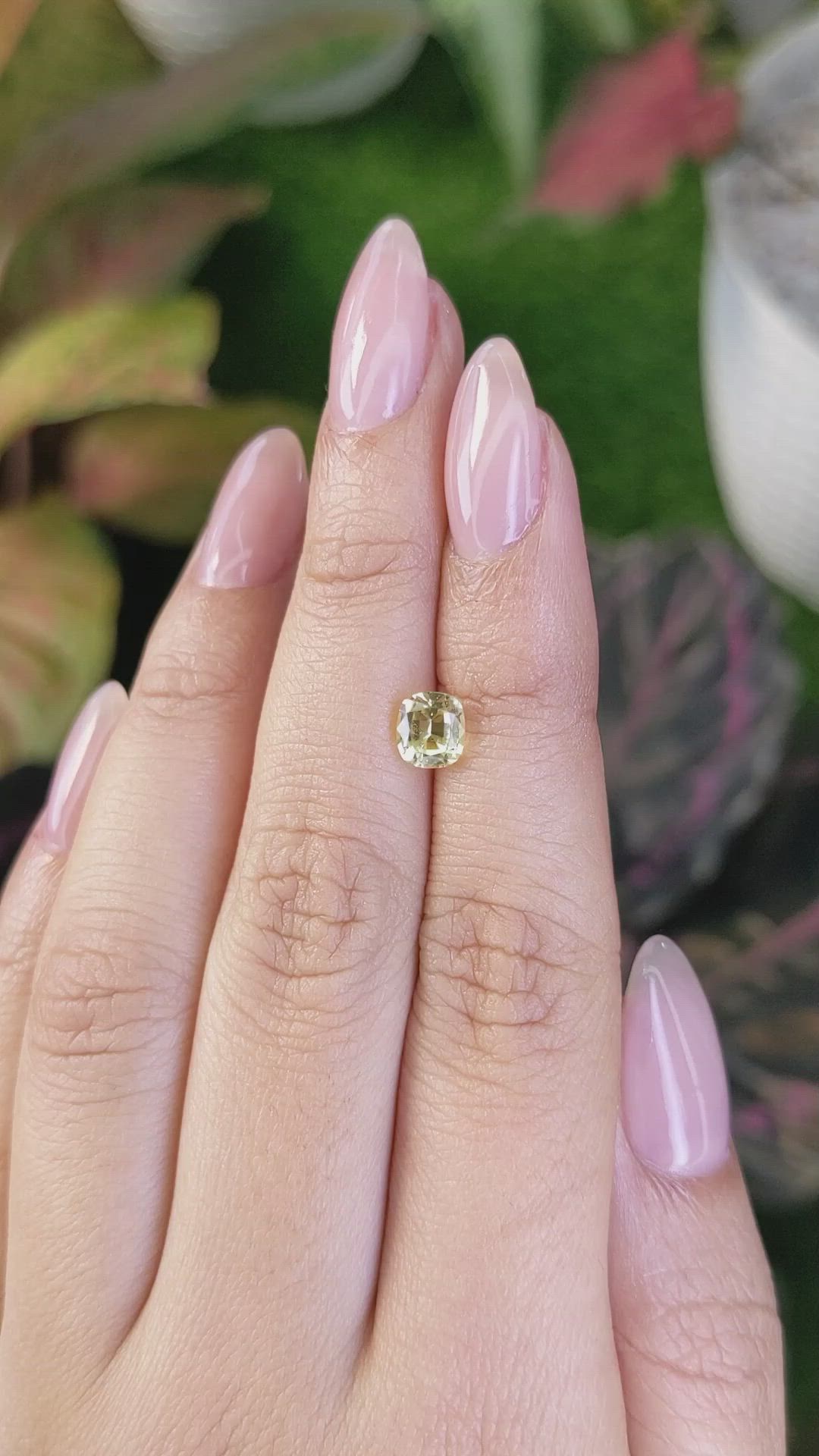 1.31 Ct. Yellow Sapphire from Ceylon (Sri Lanka) Size Video