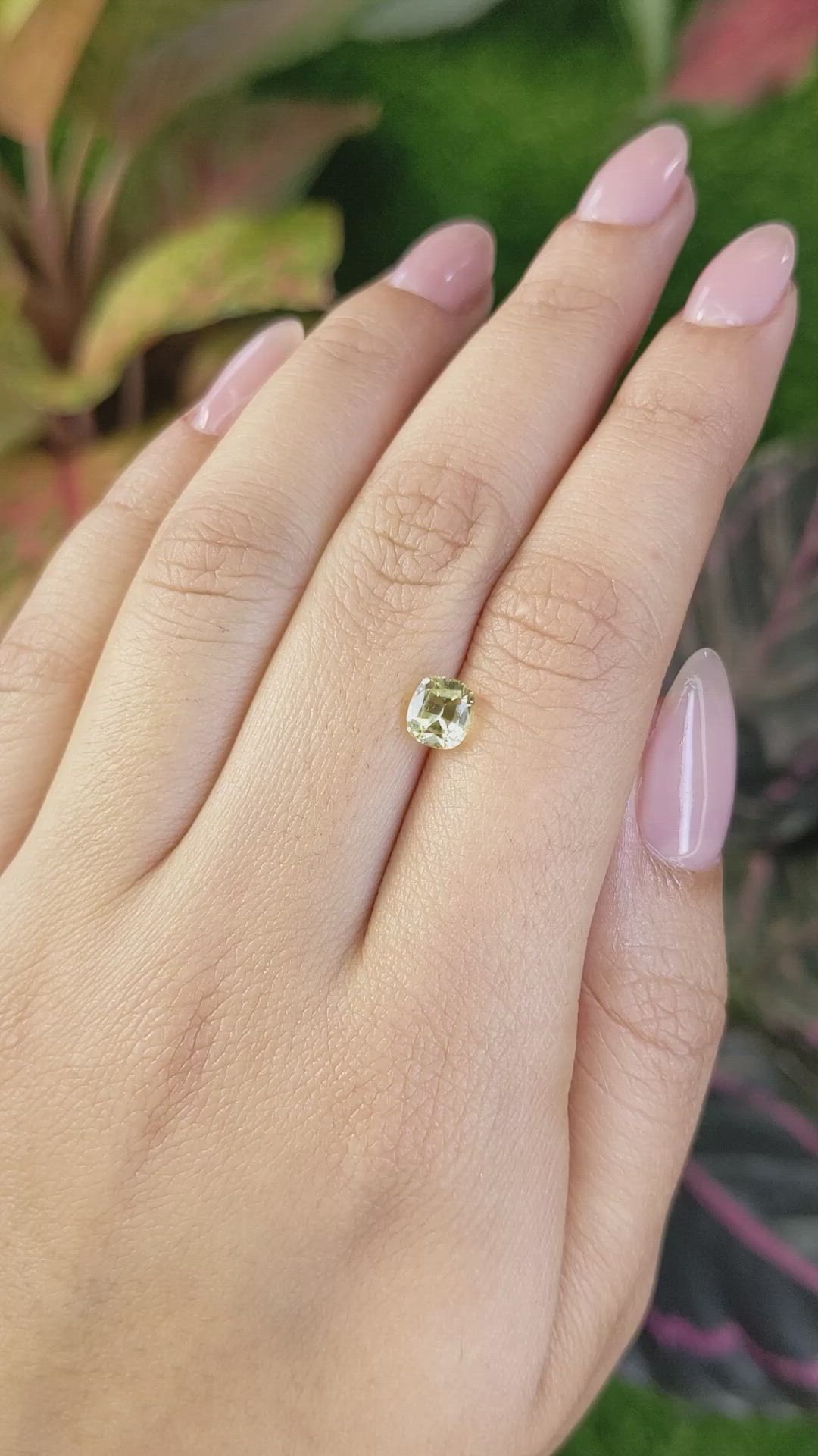 1.31 Ct. Yellow Sapphire from Ceylon (Sri Lanka) Size Video