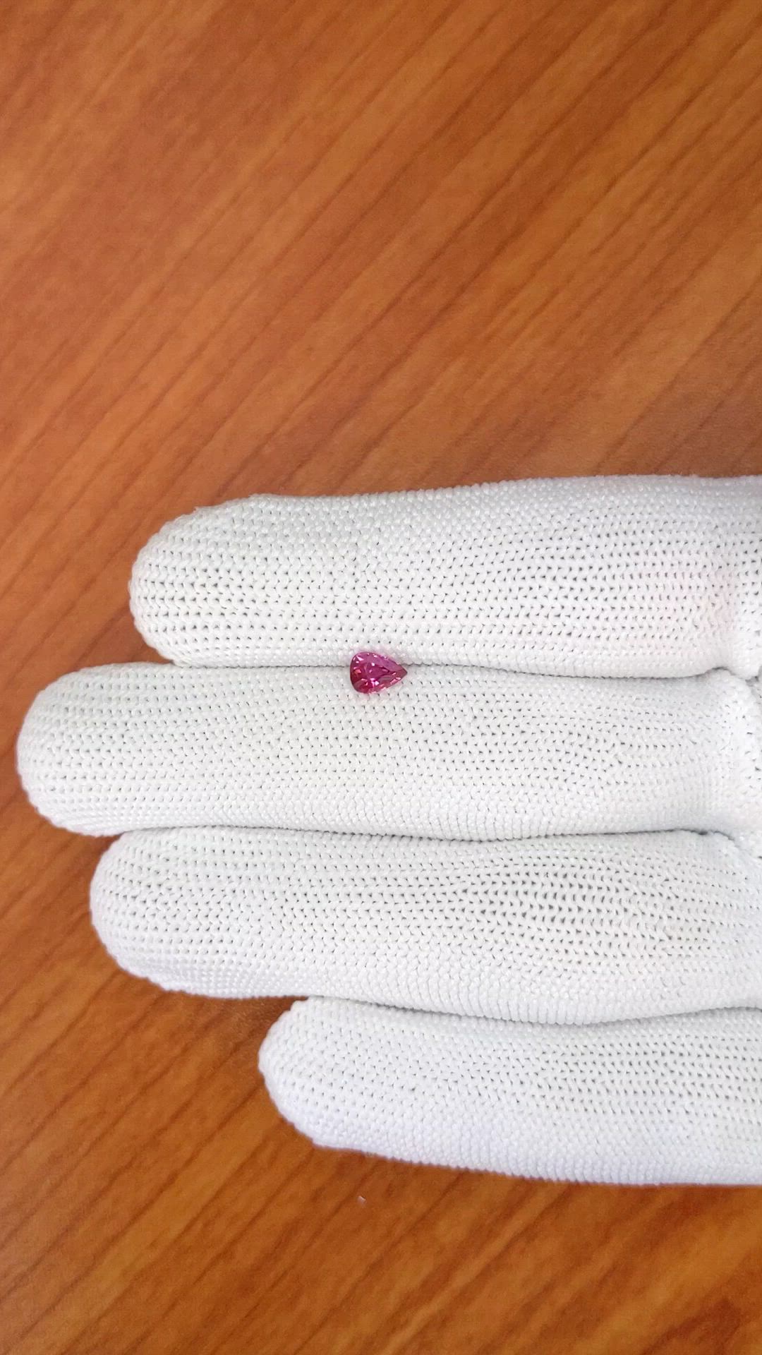 0.59 Ct. Pink Sapphire from Ceylon (Sri Lanka) Size Video