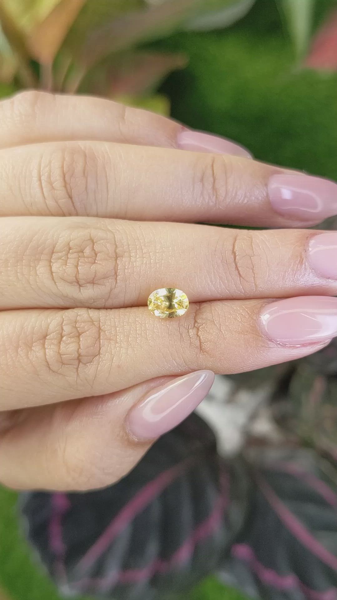 1.33 Ct. Yellow Sapphire from Ceylon (Sri Lanka) Size Video