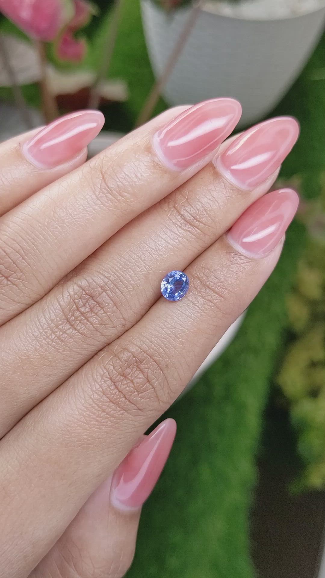 1.02 Ct. Blue Sapphire from Ceylon (Sri Lanka) Size Video