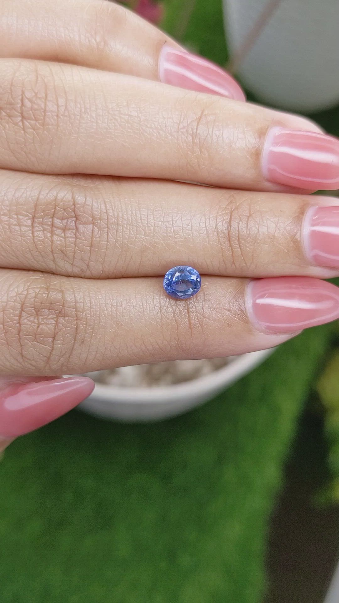 1.02 Ct. Blue Sapphire from Ceylon (Sri Lanka) Size Video