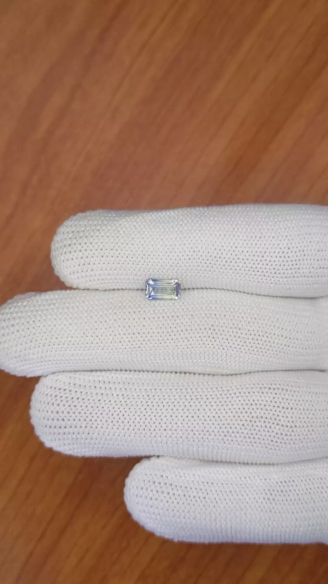 1.06 Ct. Bi Color Sapphire from Ceylon (Sri Lanka) Size Video