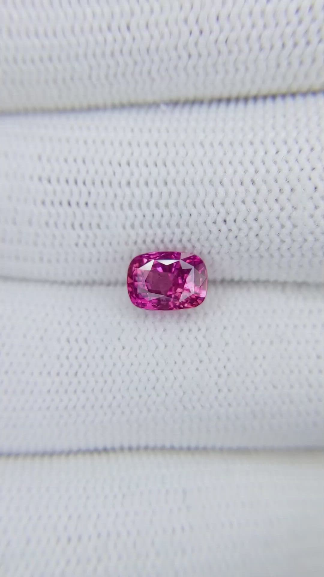 2.12 Ct. Pink Sapphire from Ceylon (Sri Lanka) Size Video