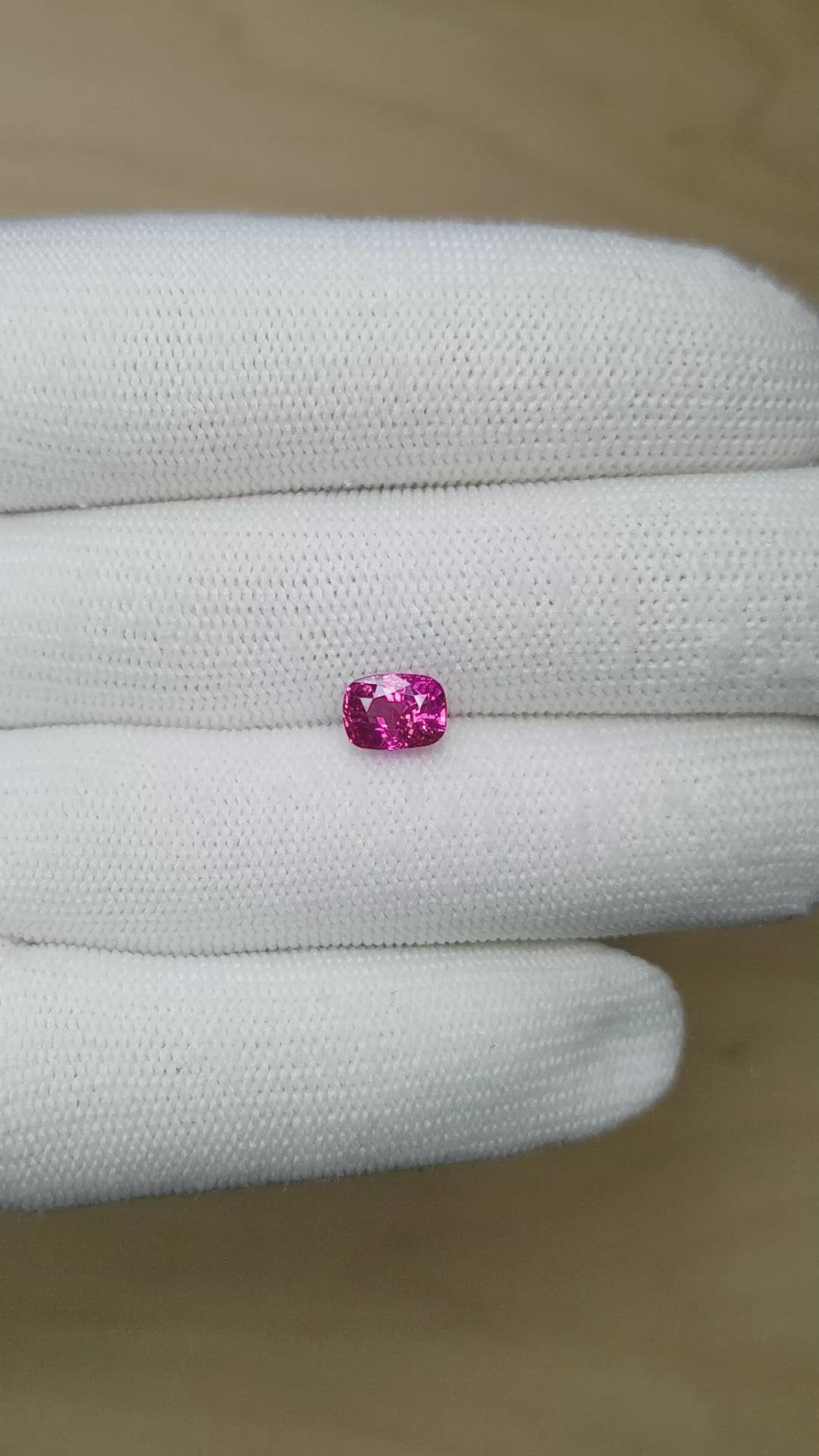 2.12 Ct. Pink Sapphire from Ceylon (Sri Lanka) Size Video