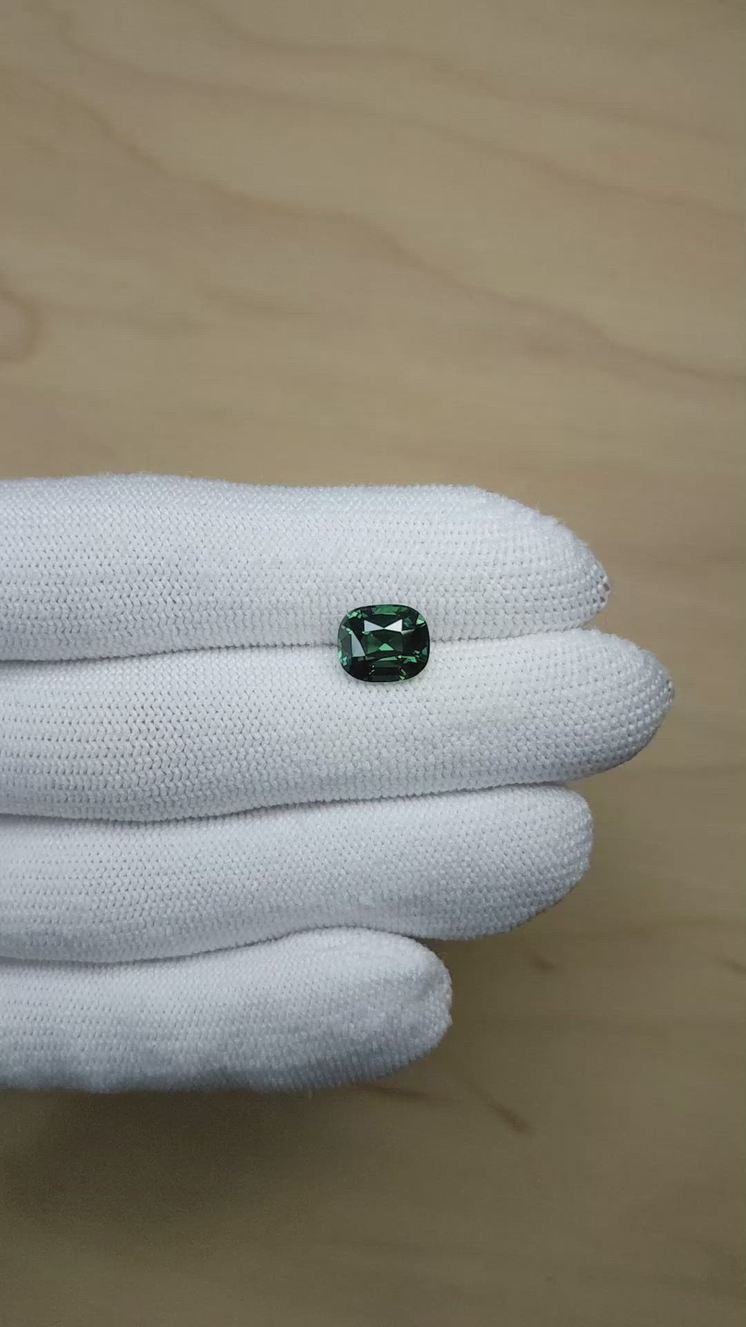 3.62 Ct. Green Sapphire from Madagascar Size Video