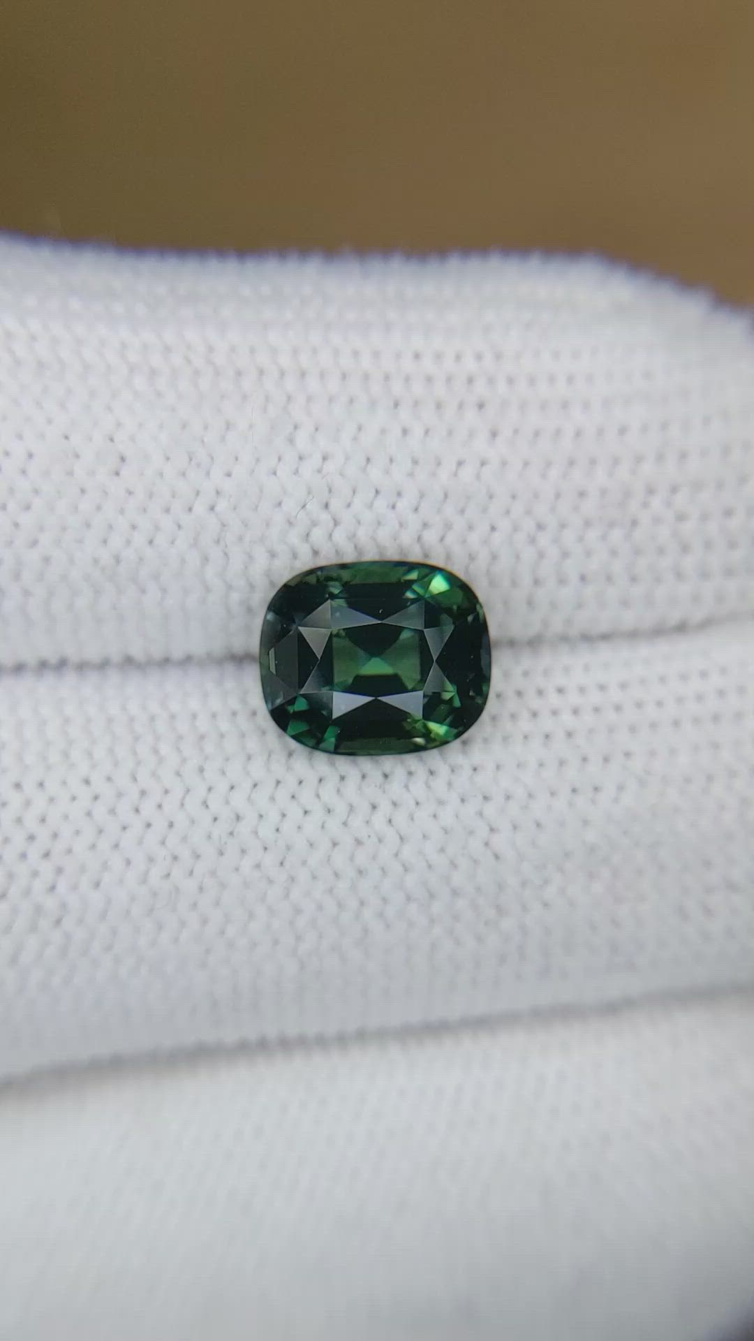 3.62 Ct. Green Sapphire from Madagascar Size Video