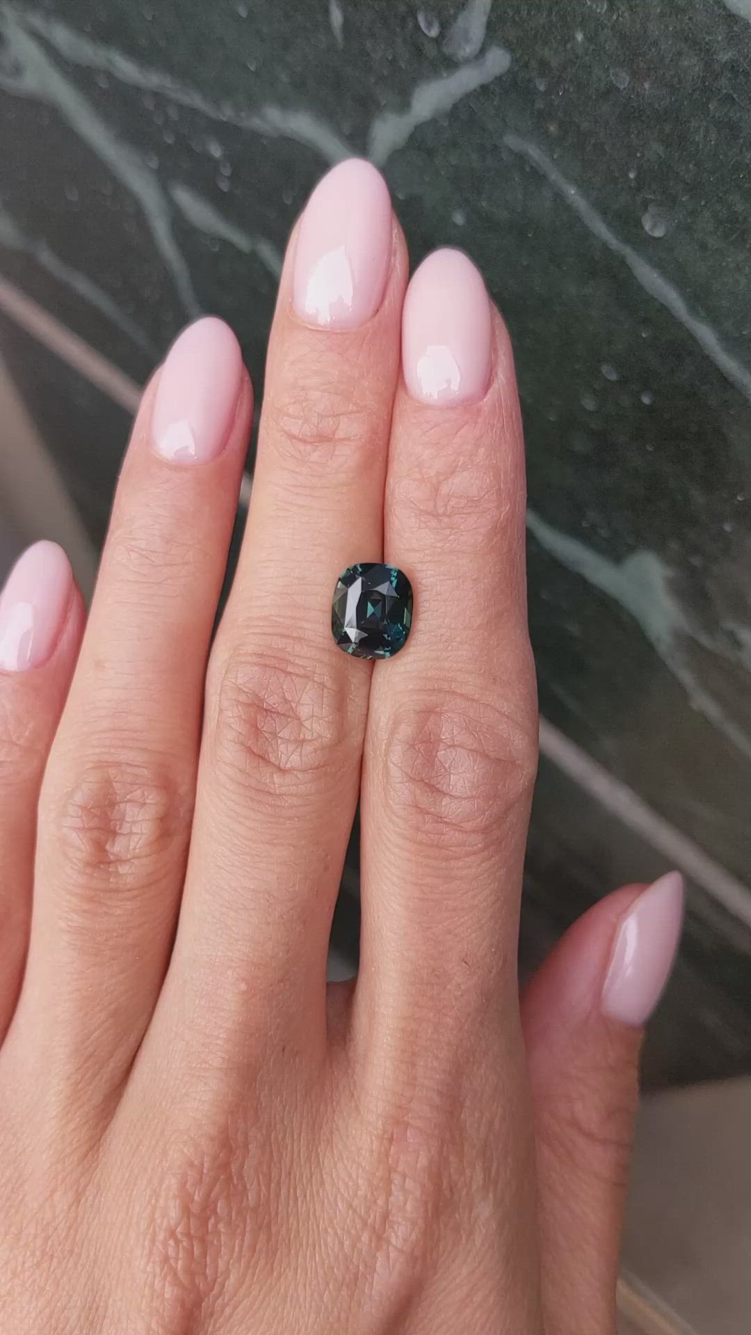 3.62 Ct. Green Sapphire from Madagascar Size Video