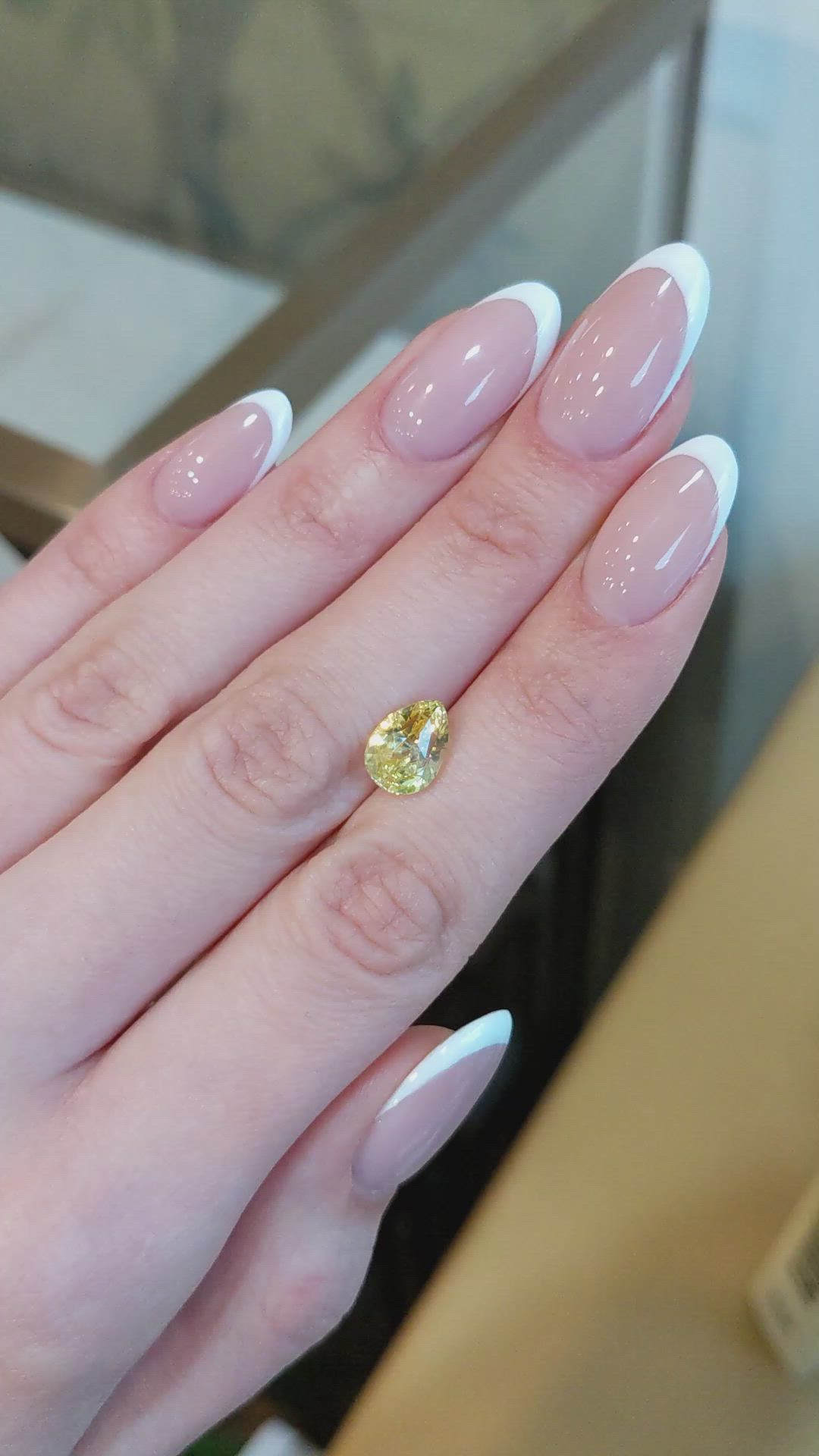 3.49 Ct. Yellow Sapphire from Ceylon (Sri Lanka) Size Video