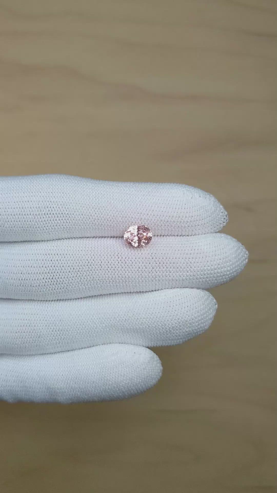 2.33 Ct. Padparadscha Sapphire from Ceylon (Sri Lanka) Size Video