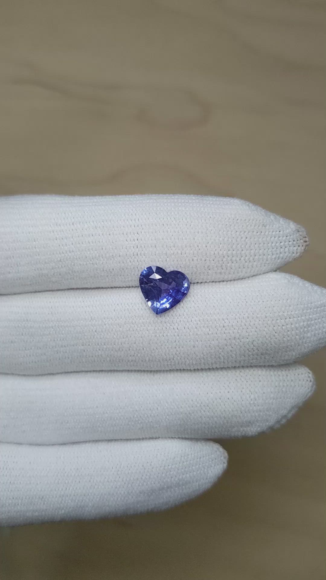 2.85 Ct. Blue Sapphire from Ceylon (Sri Lanka) Size Video