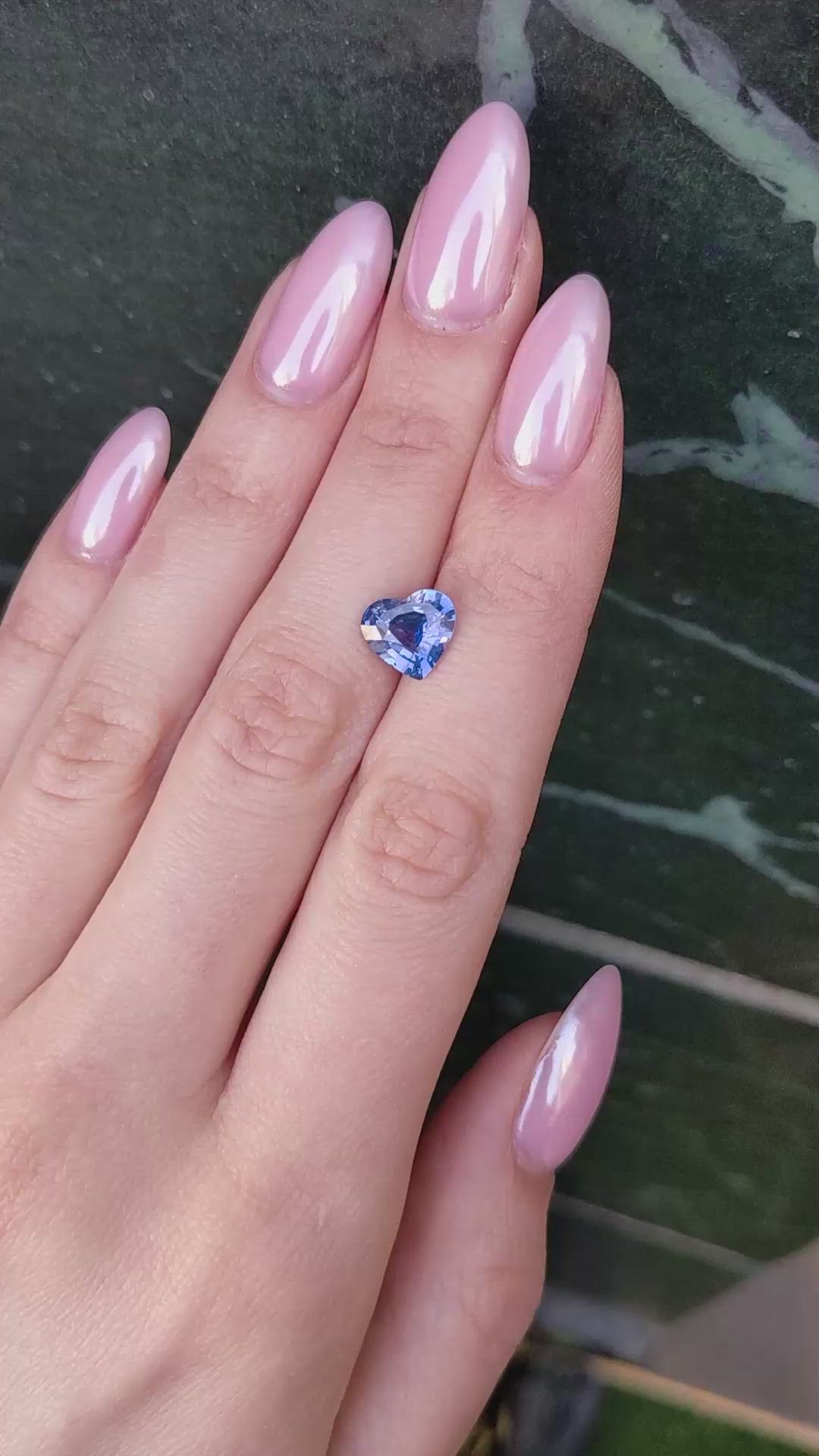 2.85 Ct. Blue Sapphire from Ceylon (Sri Lanka) Size Video