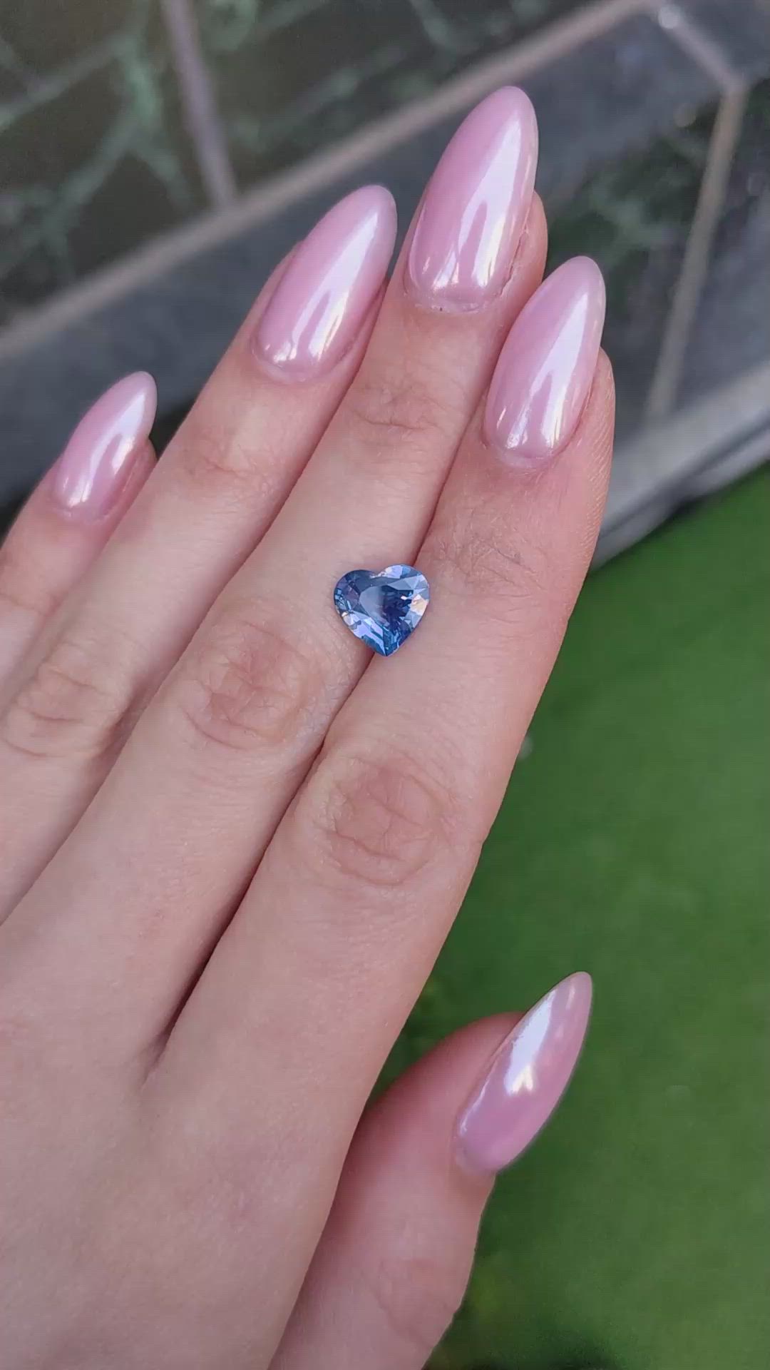 2.85 Ct. Blue Sapphire from Ceylon (Sri Lanka) Size Video