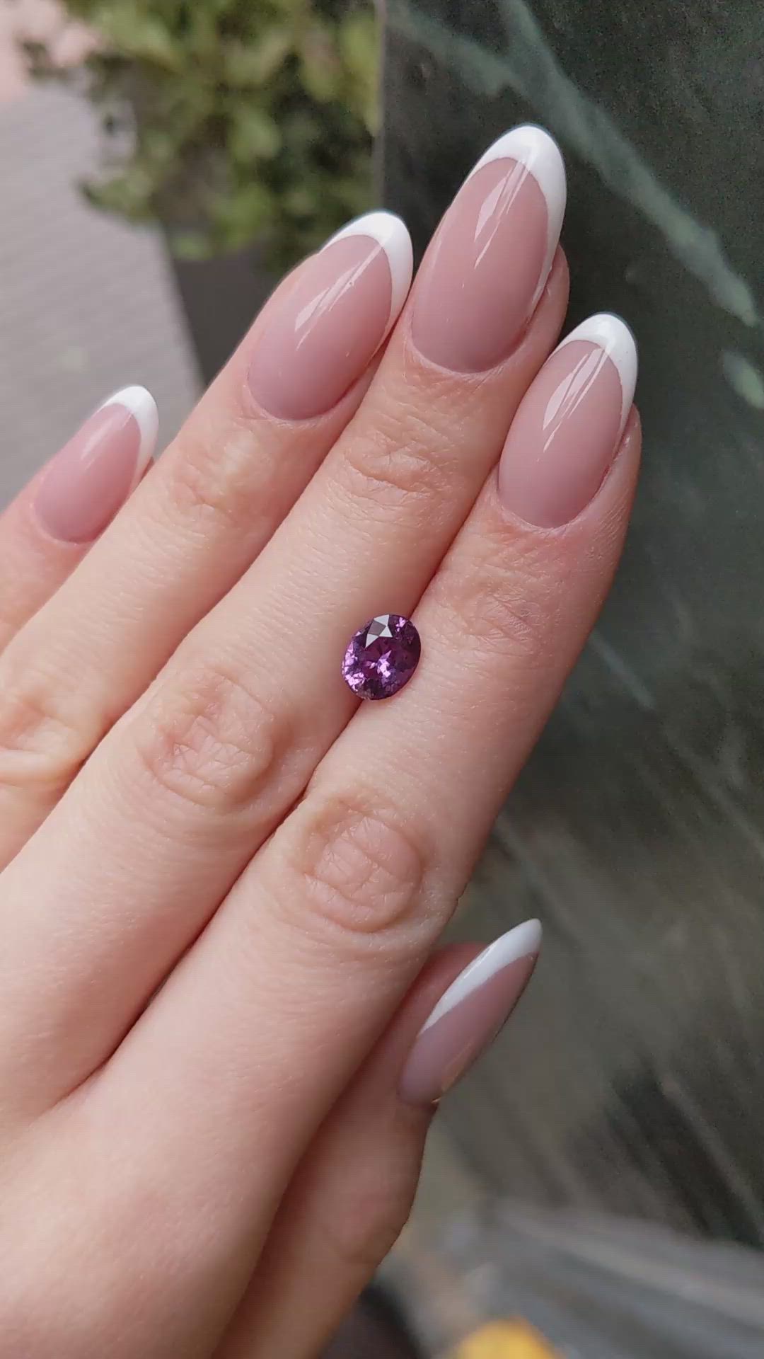 2.24 Ct. Purple Sapphire from Ceylon (Sri Lanka) Size Video