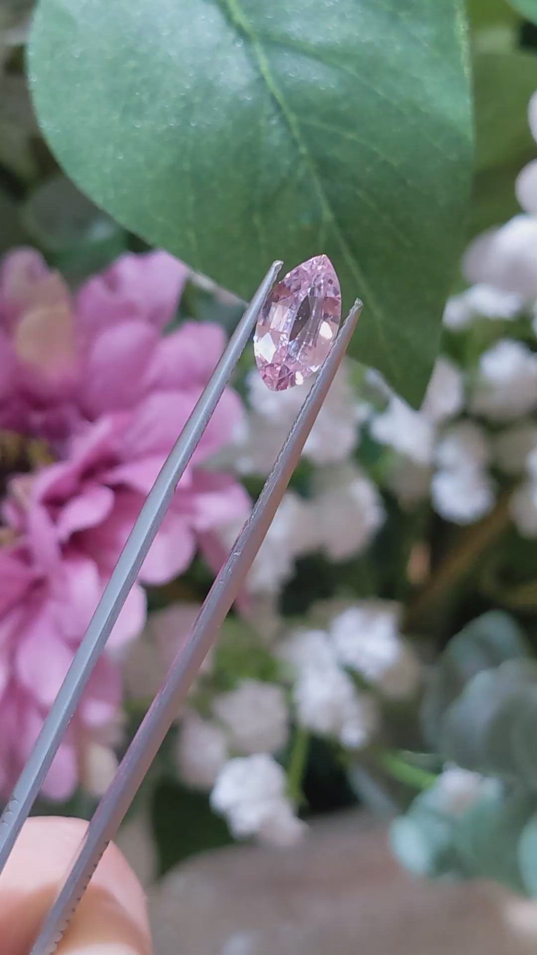 1.67 Ct. Pink Sapphire from Ceylon (Sri Lanka) Size Video